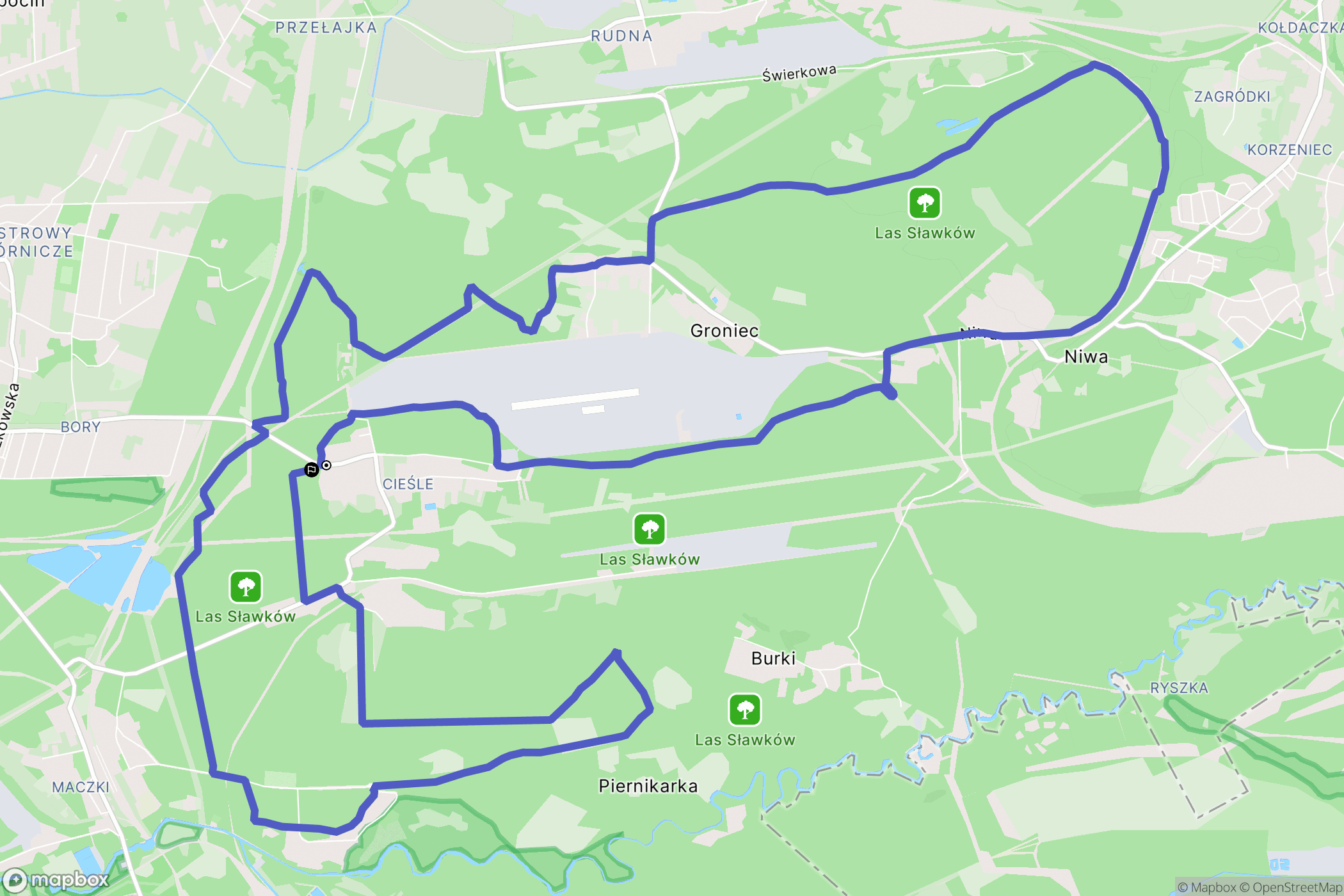 Sosnowiec: mapa trasy - Poland