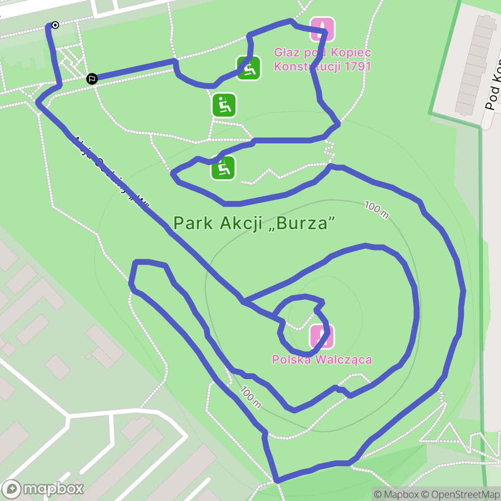 Warszawa: mapa trasy - Poland