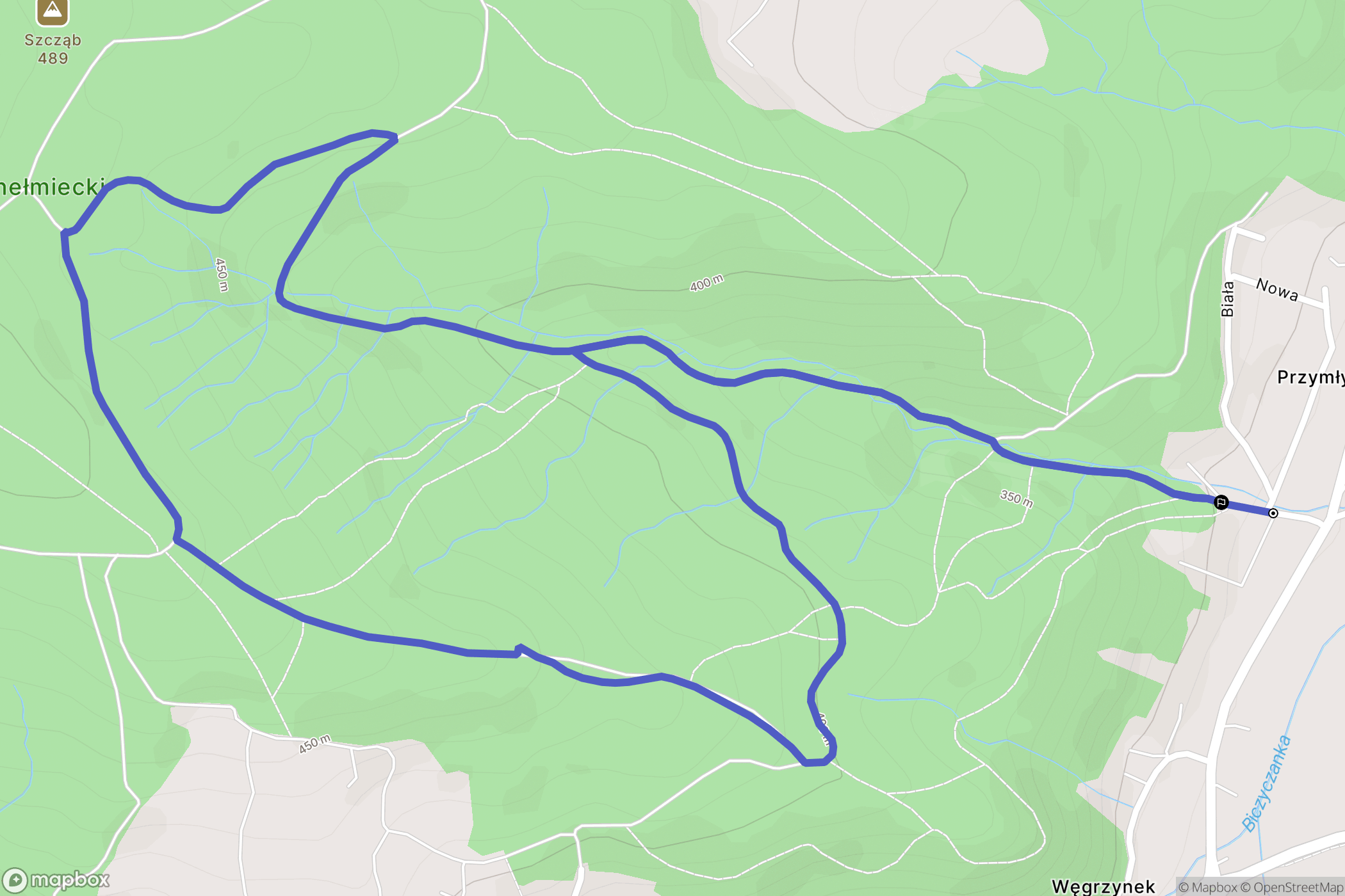 Marcinkowice: mapa trasy - Poland