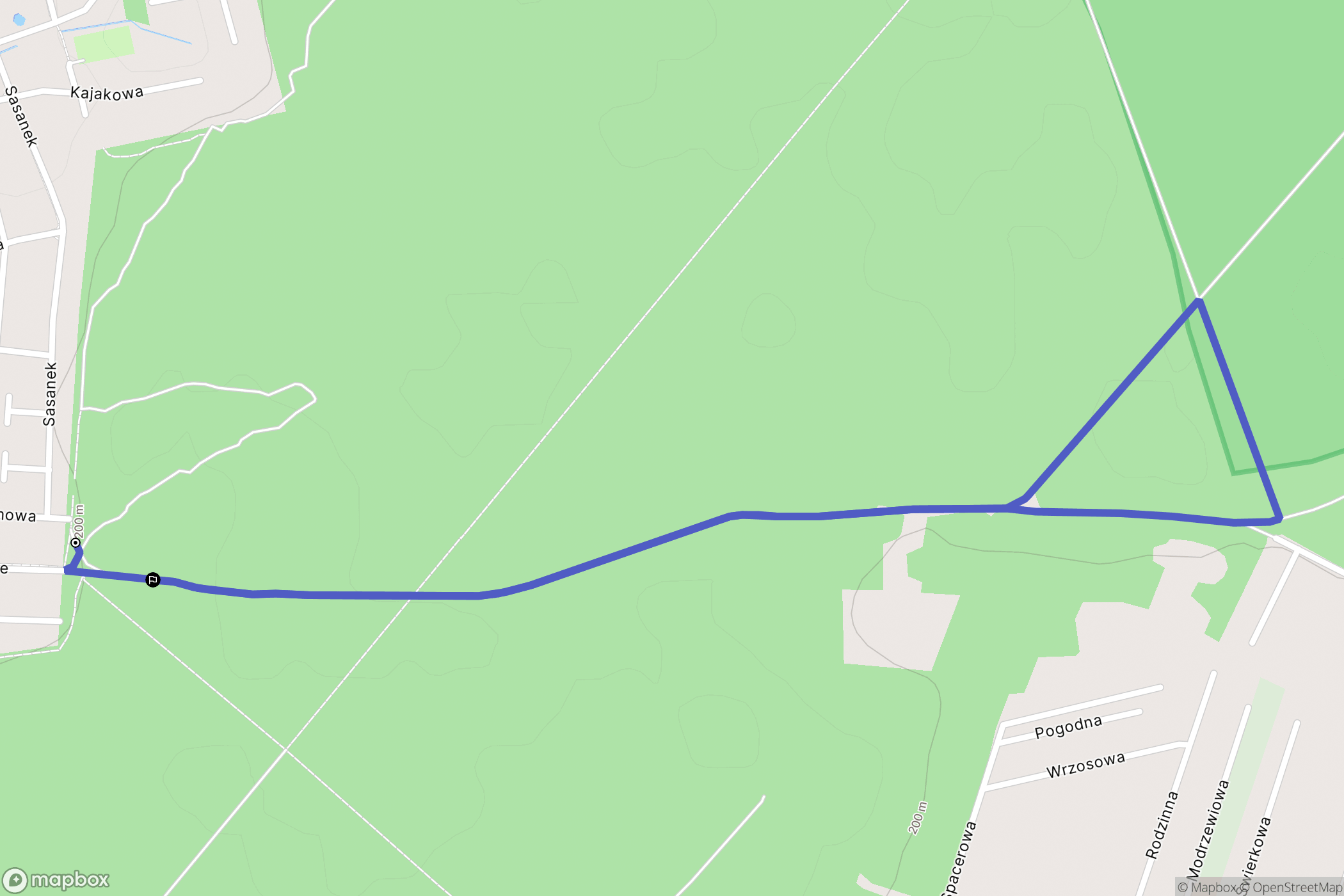 Piotrków Trybunalski: mapa trasy - Poland
