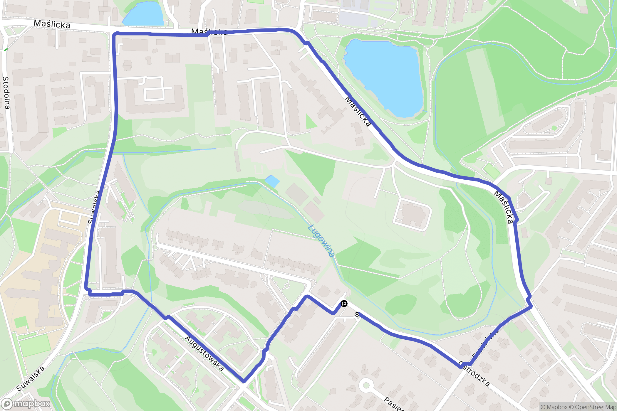 Wrocław: mapa trasy - Poland
