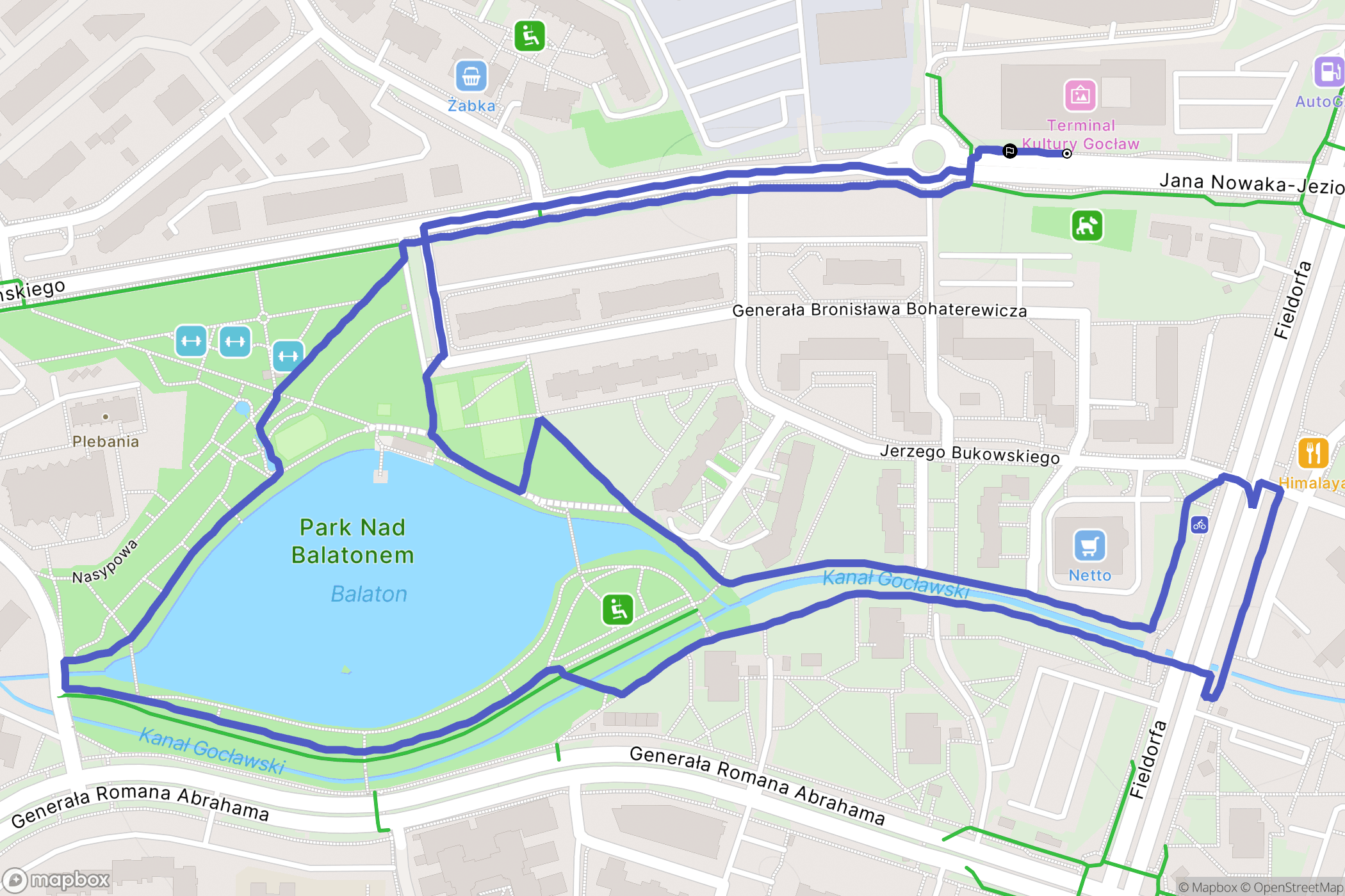 Warszawa: mapa trasy - Poland