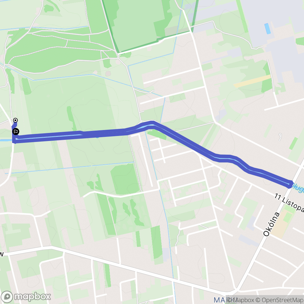 Warszawa: mapa trasy - Poland