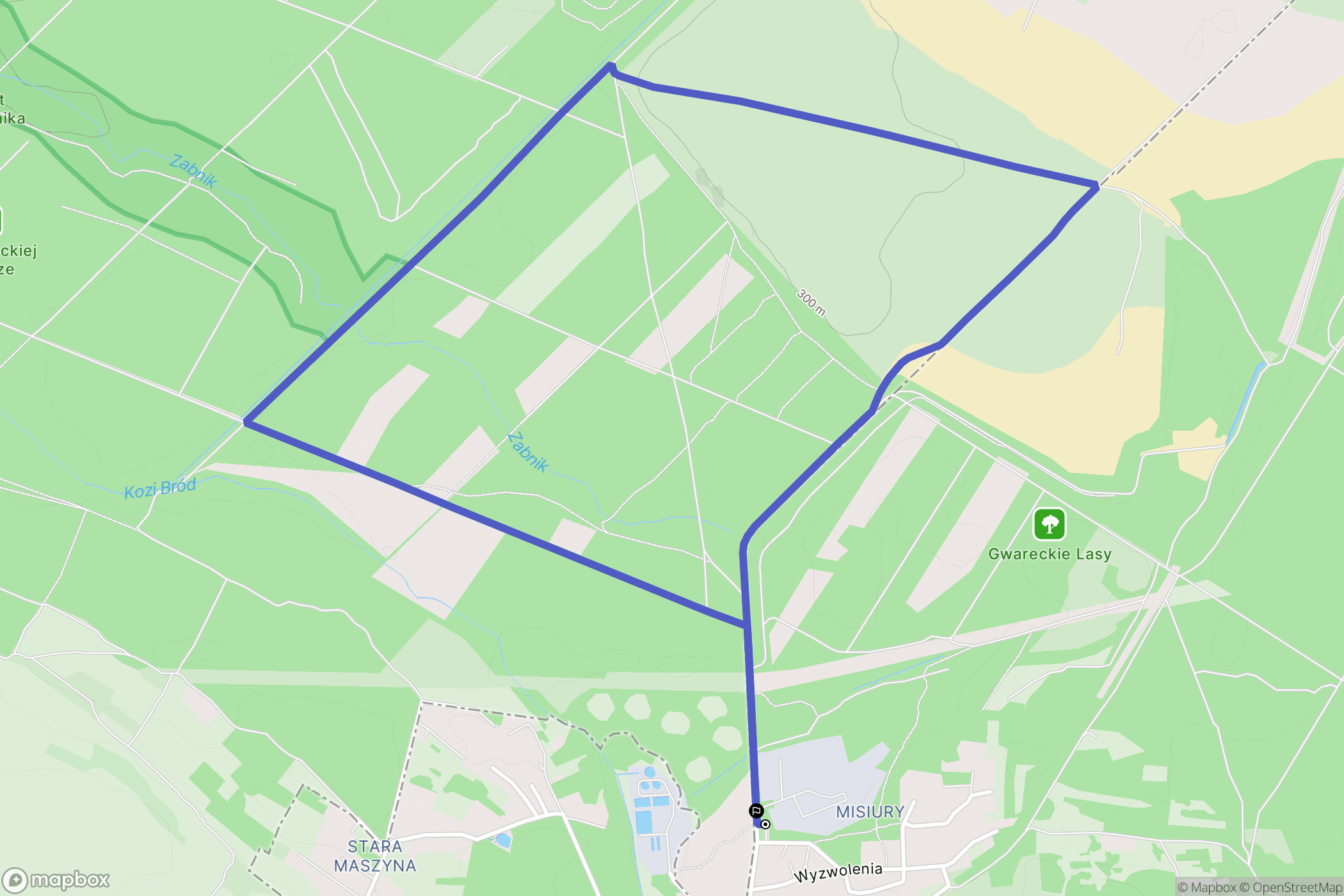 Trzebinia: mapa trasy - Poland