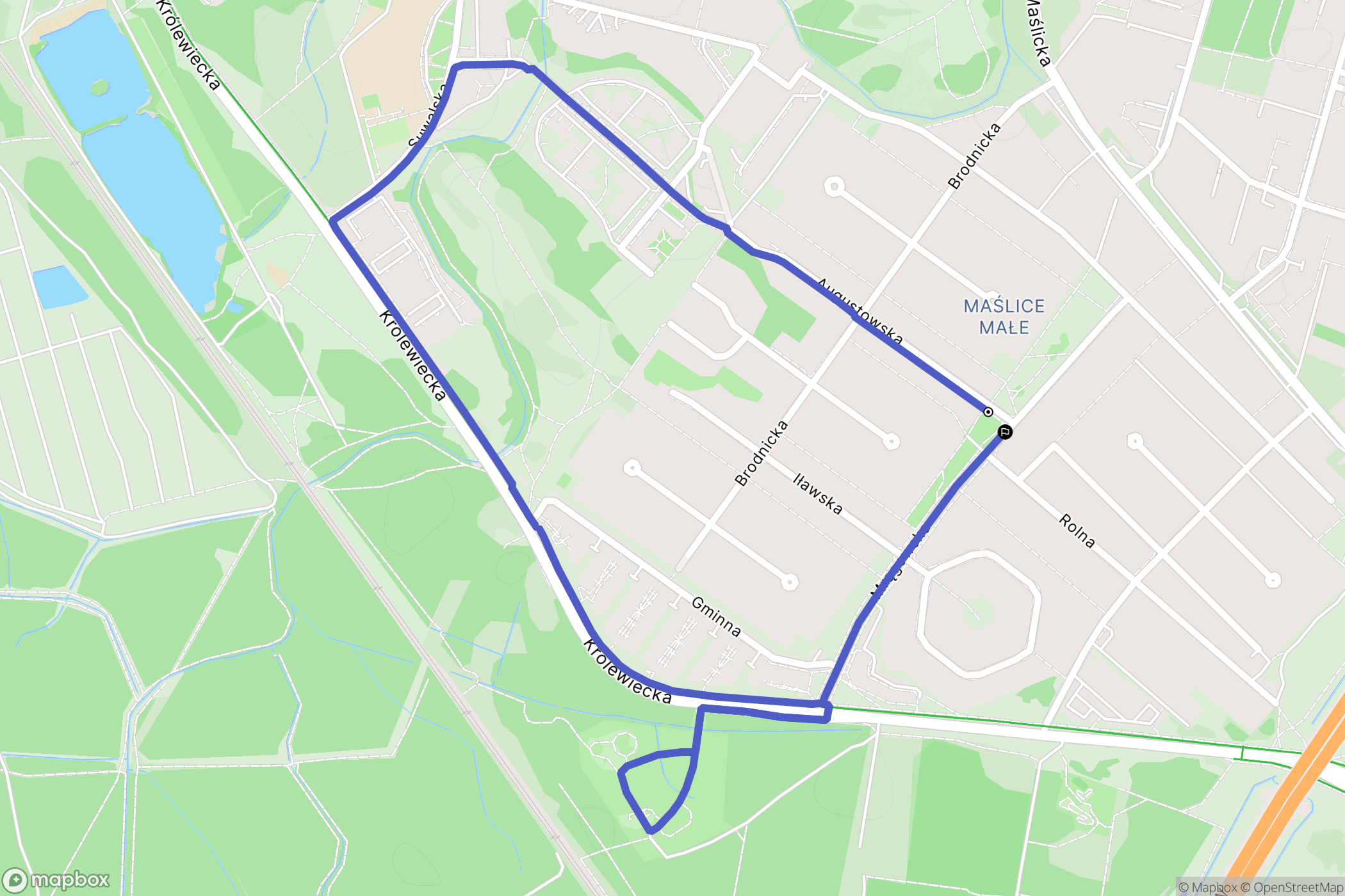 Wrocław: mapa trasy - Poland