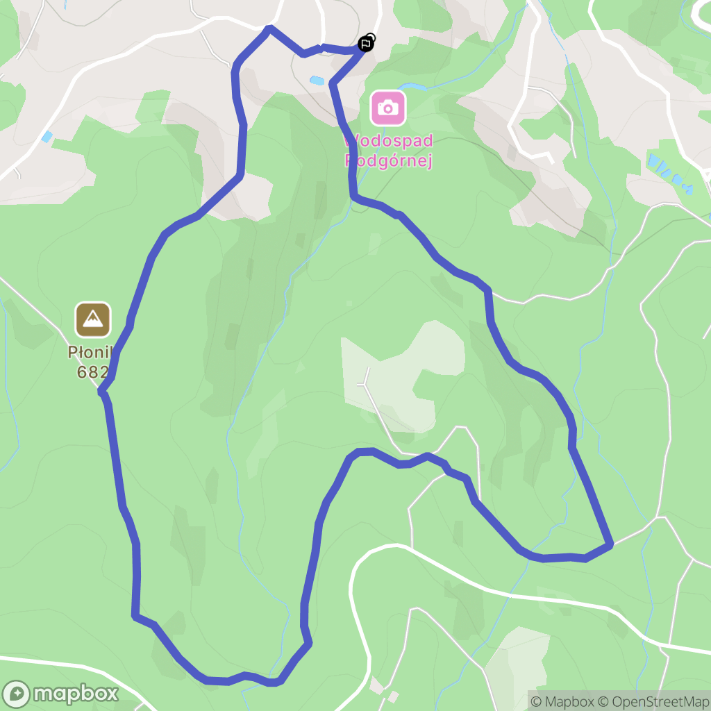 Przesieka: mapa trasy - Poland