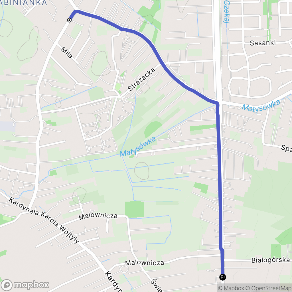 Rzeszów: mapa trasy - Poland