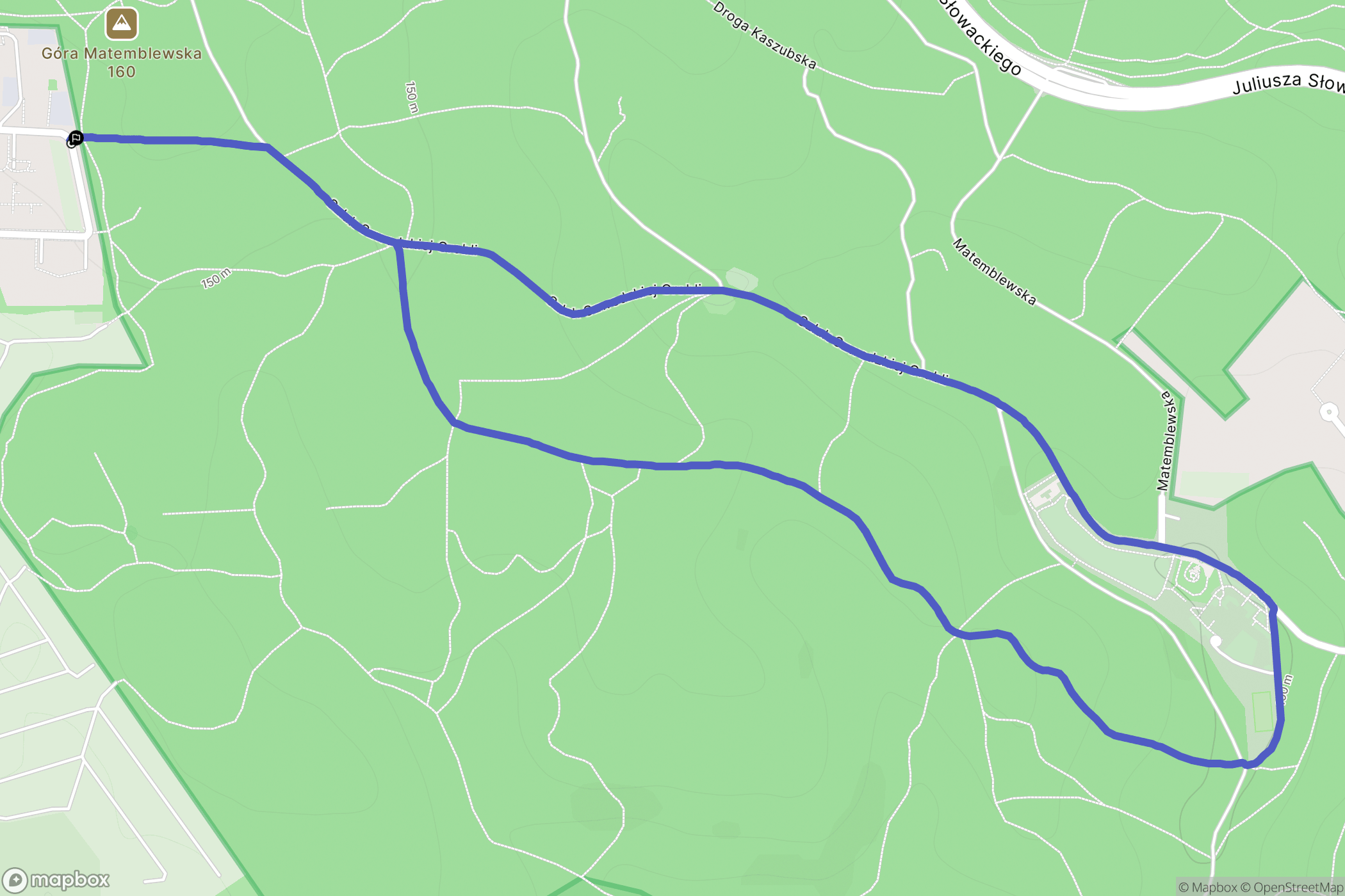 Gdańsk: mapa trasy - Poland