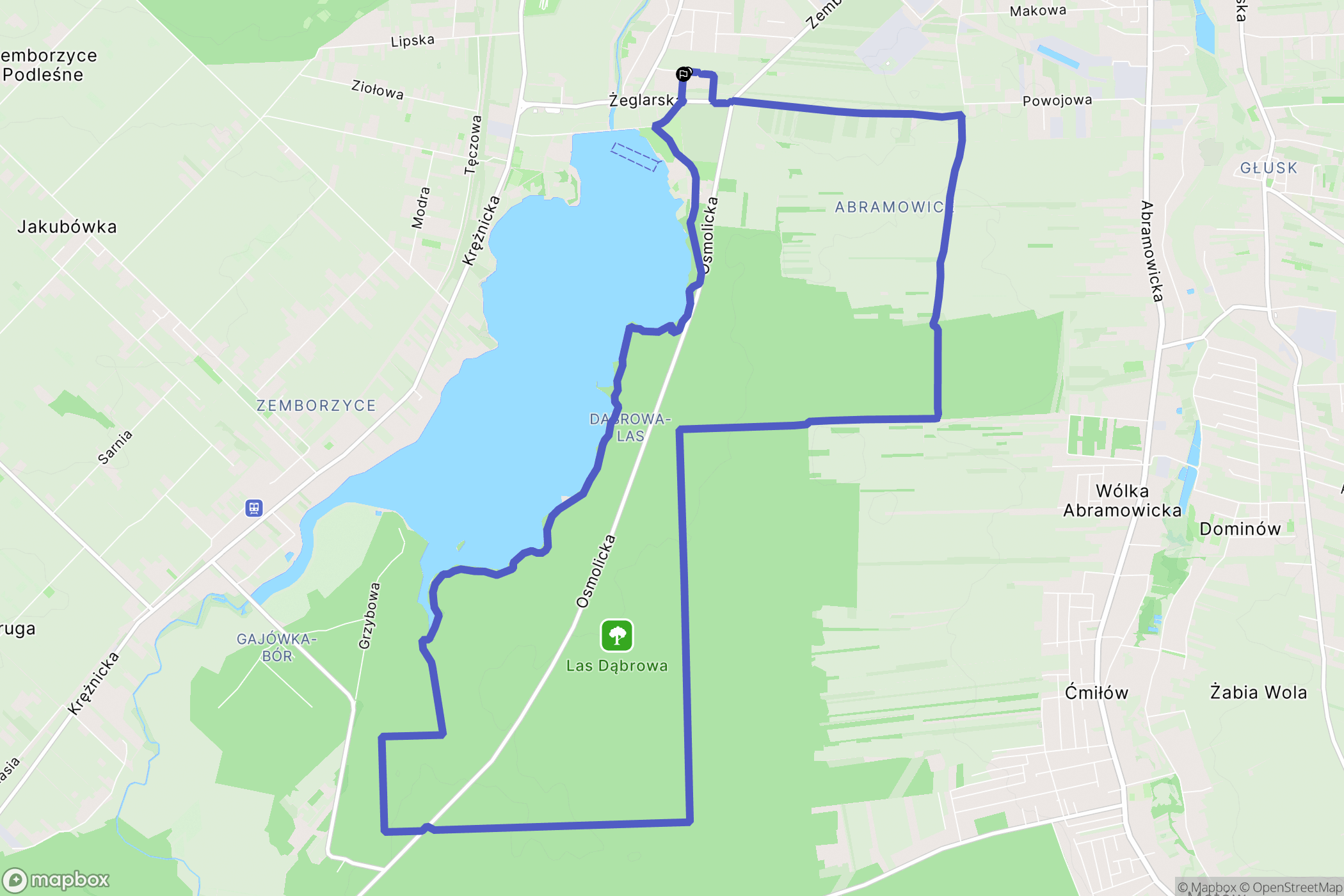 Lublin: mapa trasy - Poland