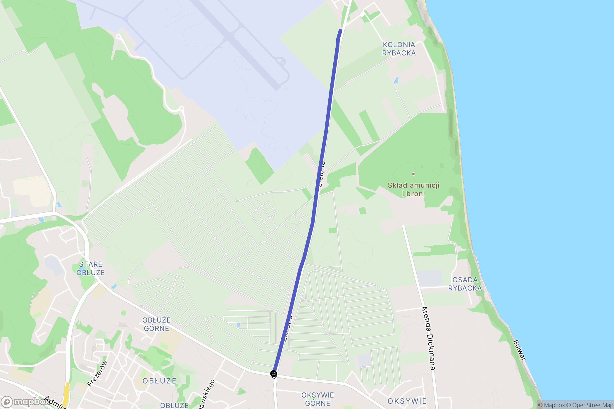 Gdynia: mapa trasy - Poland