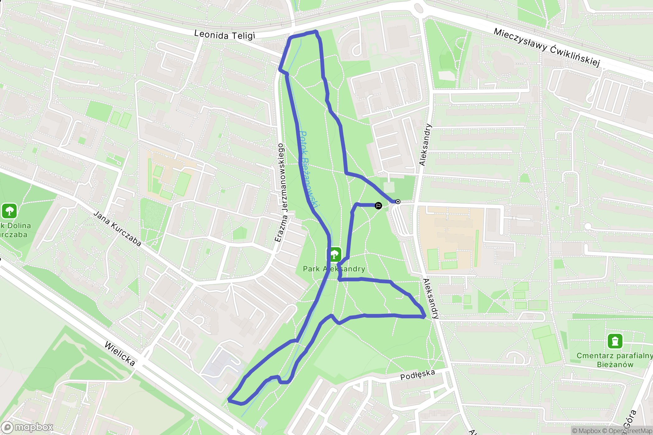 Kraków: mapa trasy - Poland
