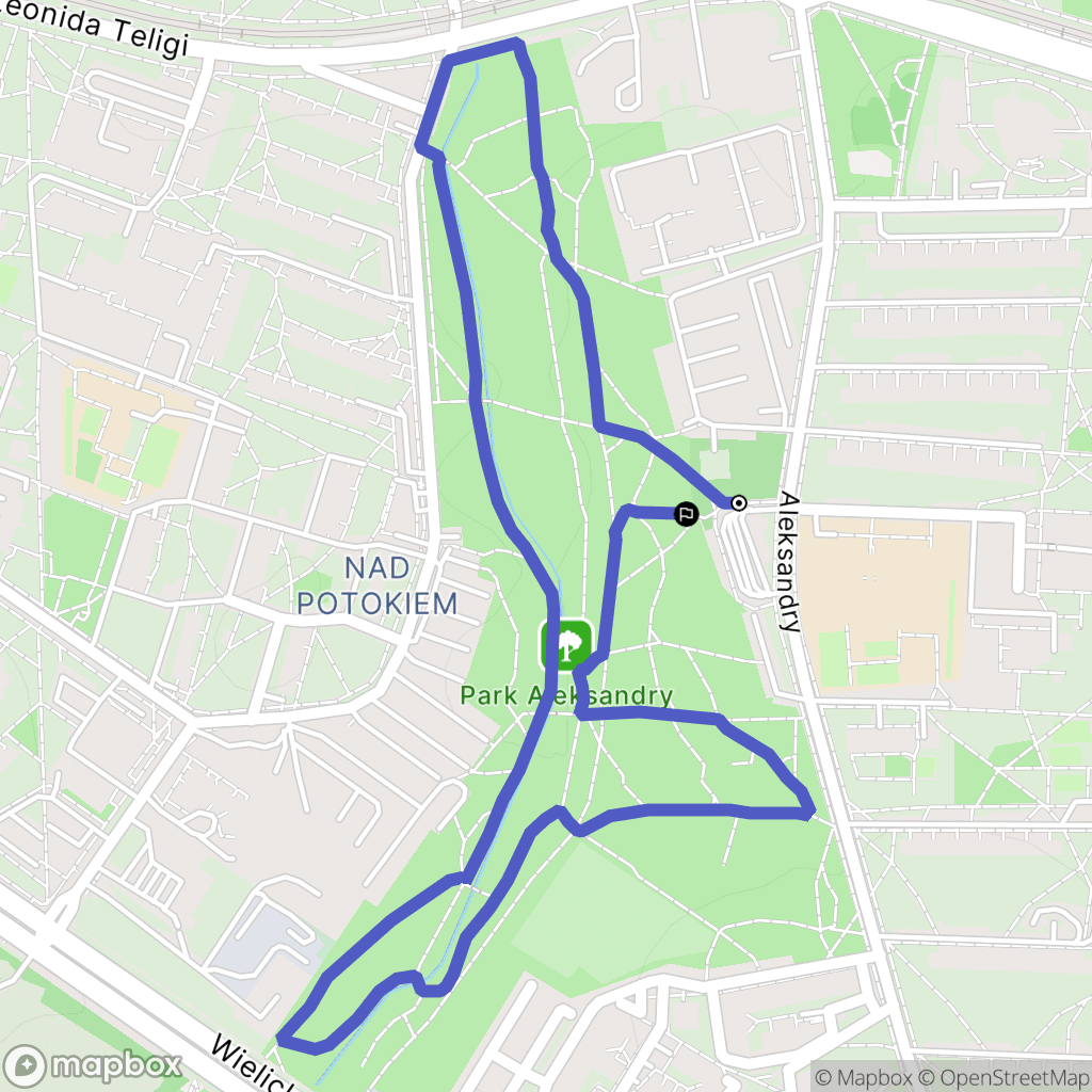 Kraków: mapa trasy - Poland
