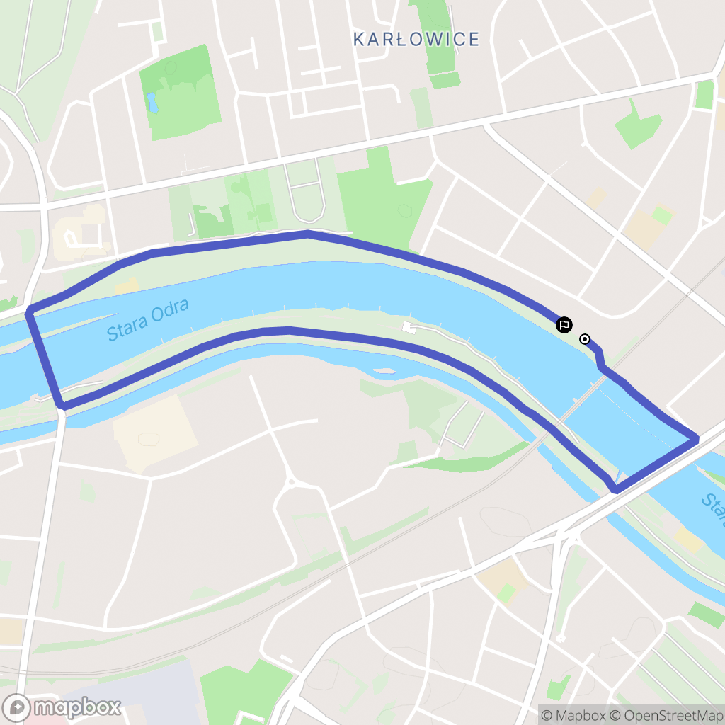 Wrocław: mapa trasy - Poland