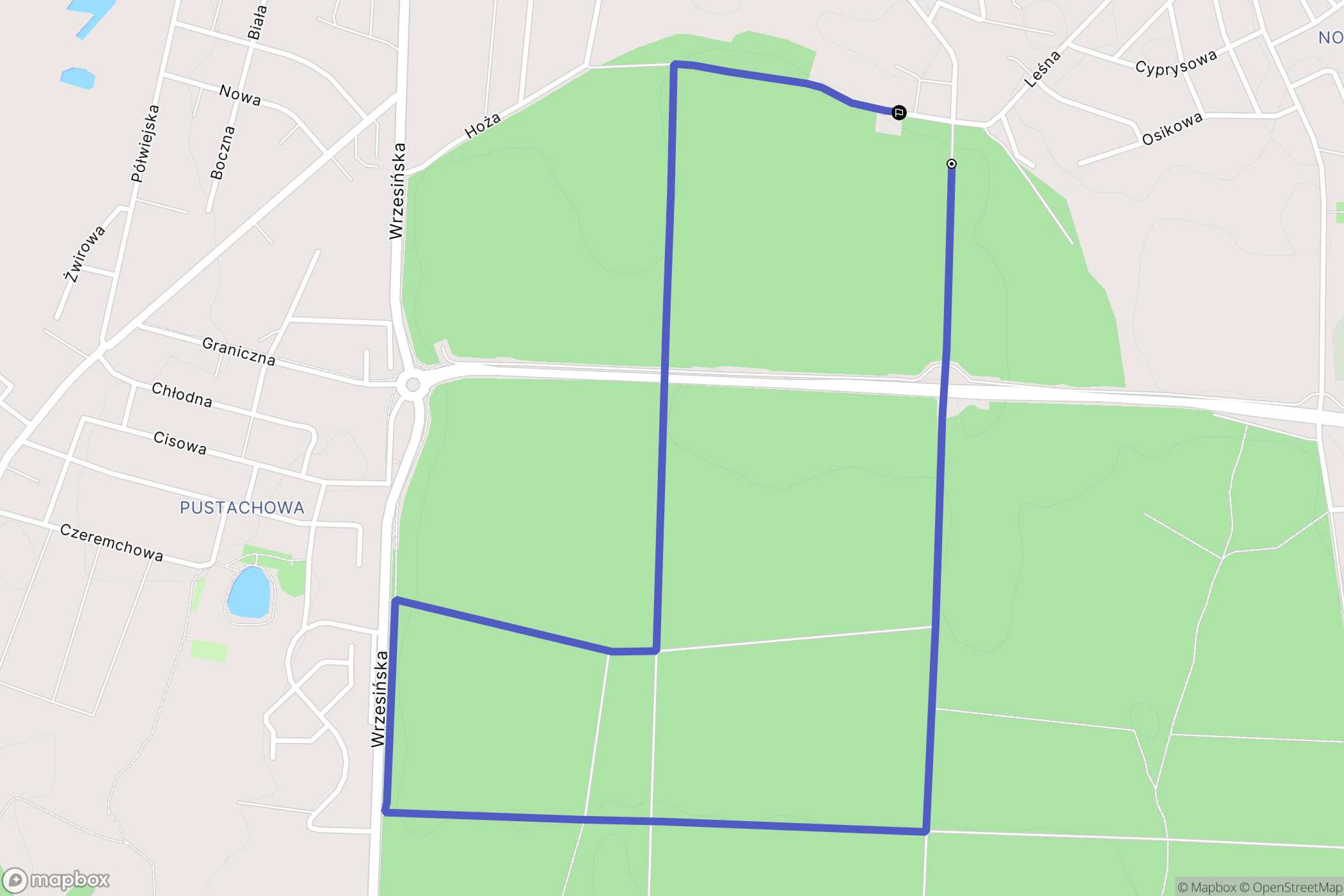 Gniezno: mapa trasy - Poland