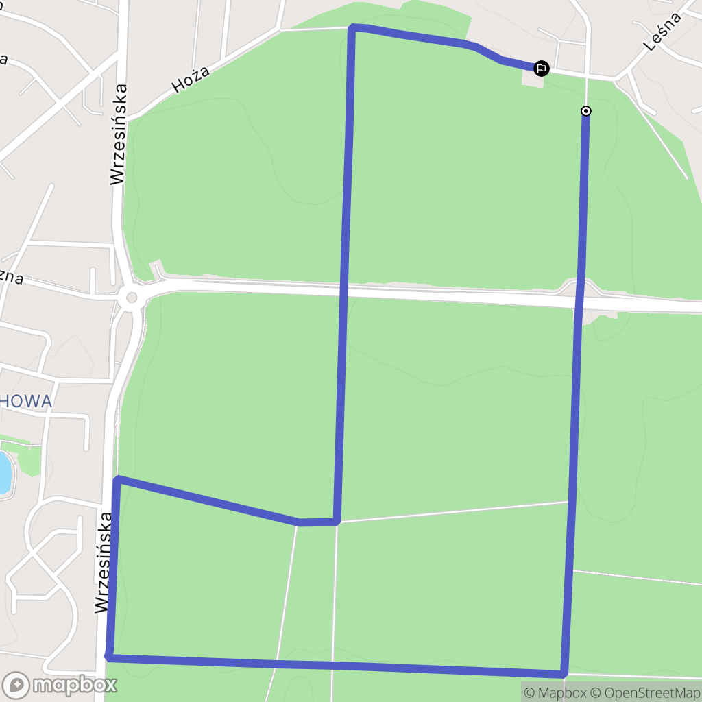 Gniezno: mapa trasy - Poland