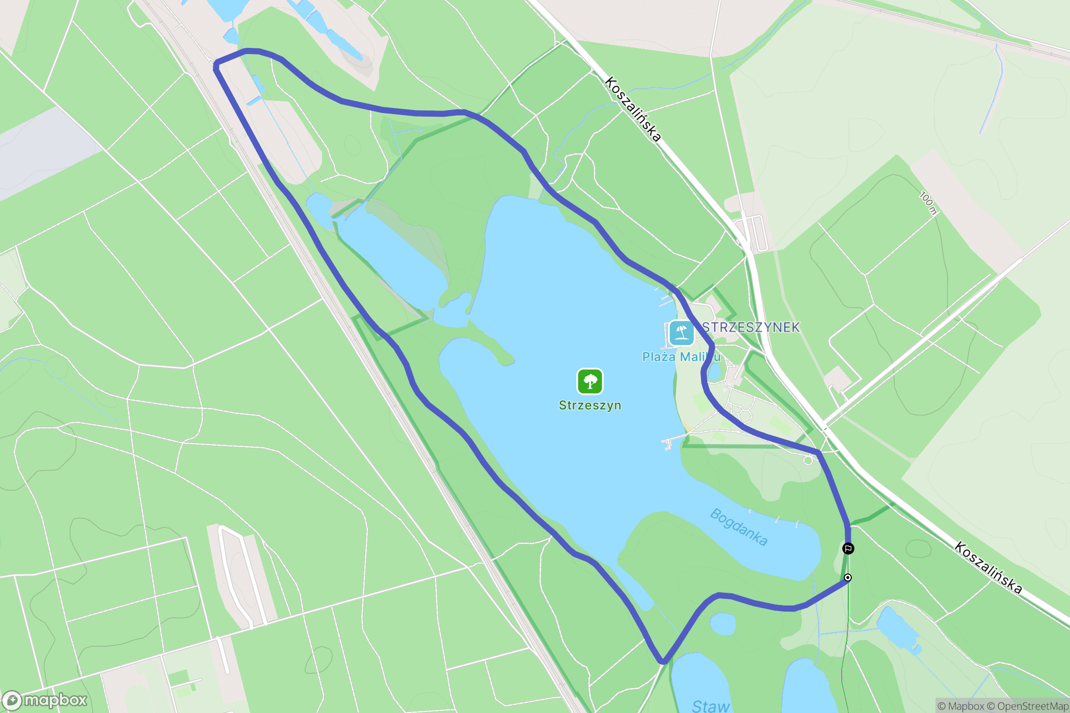 Poznań: mapa trasy - Poland