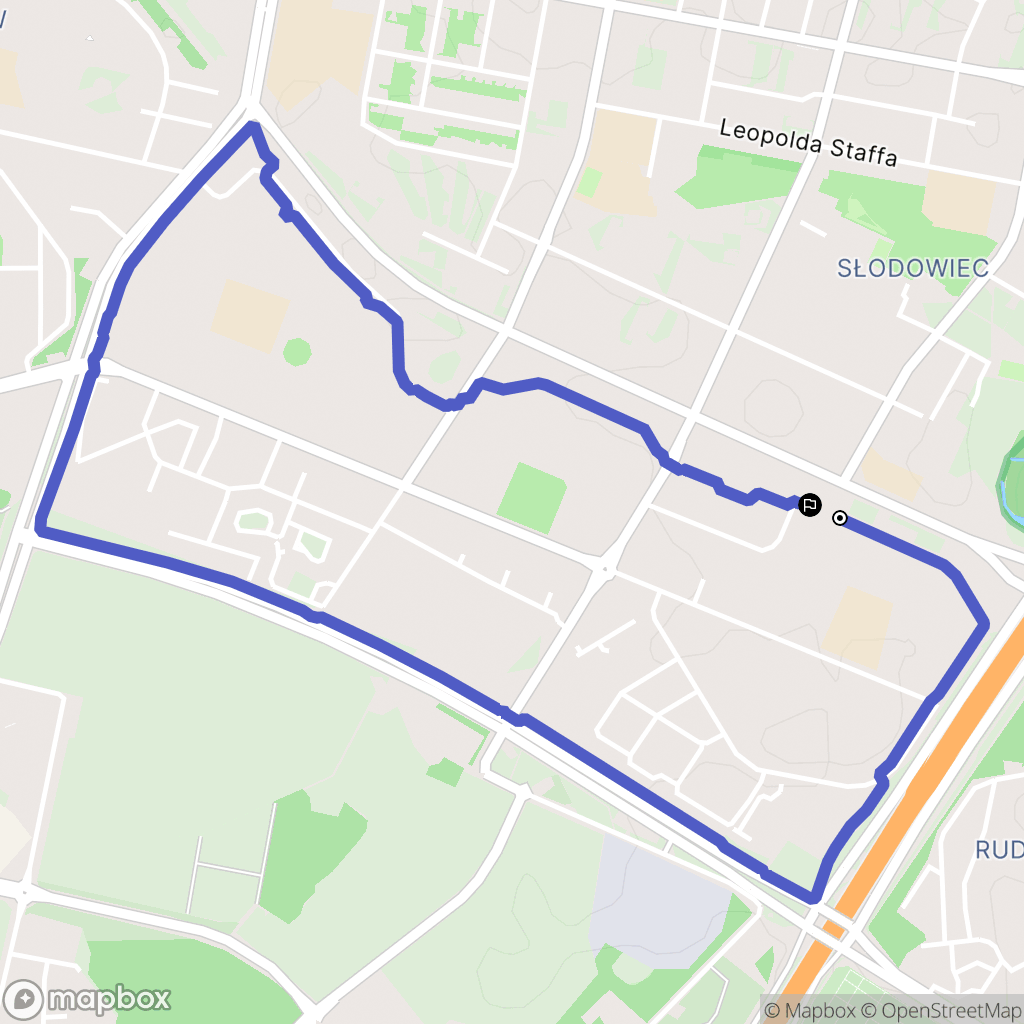 Warszawa: mapa trasy - Poland