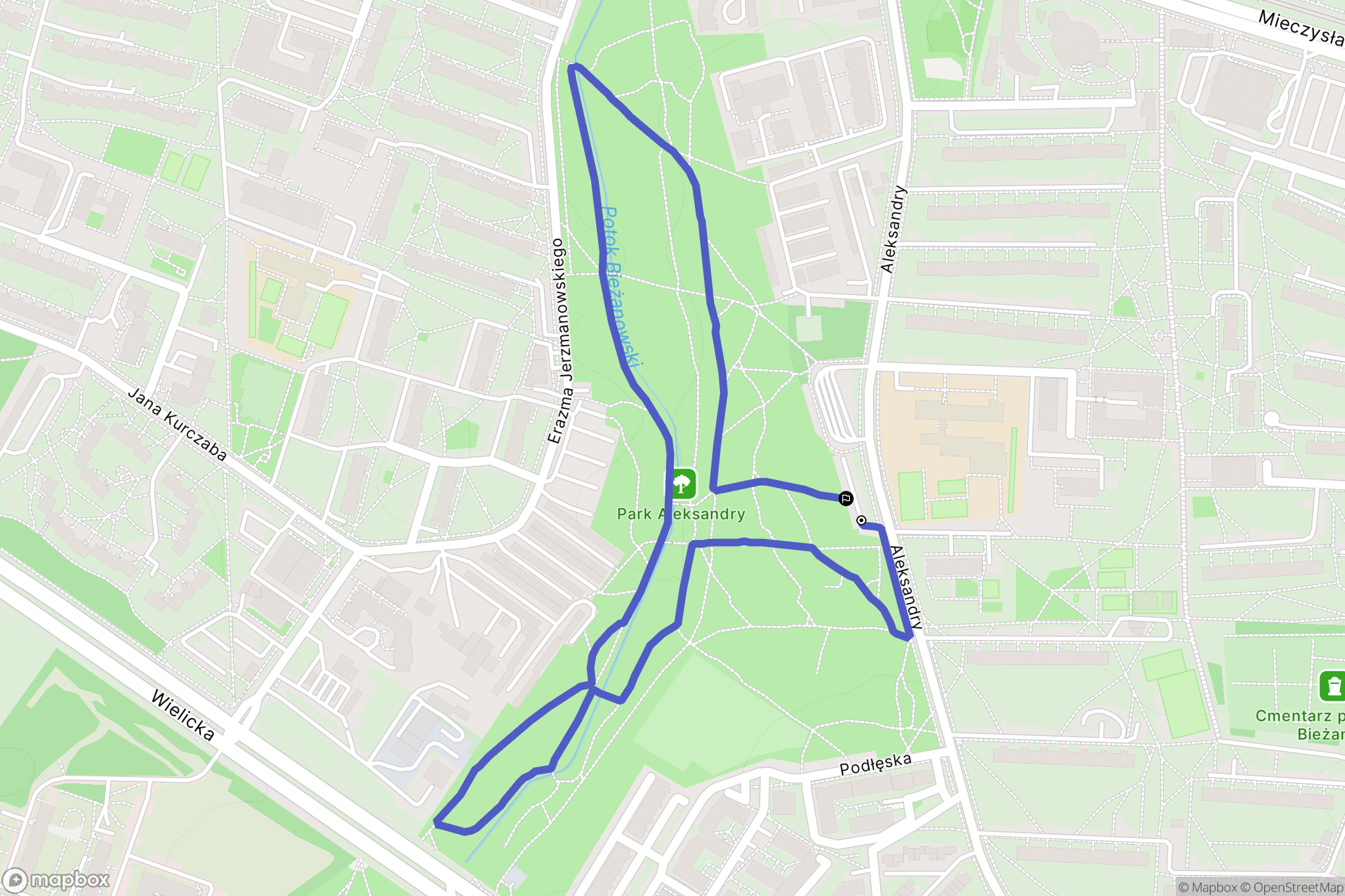 Kraków: mapa trasy - Poland