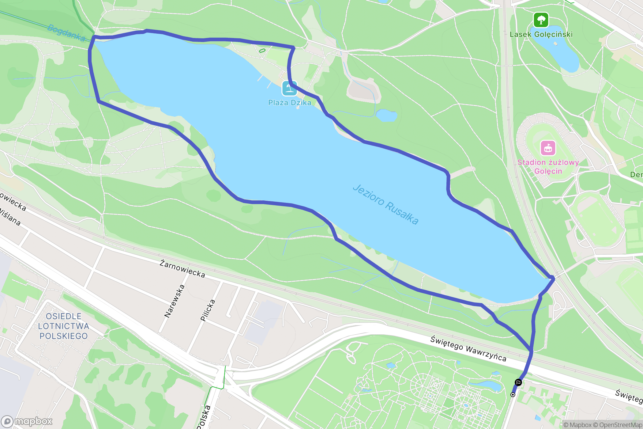 Poznań: mapa trasy - Poland
