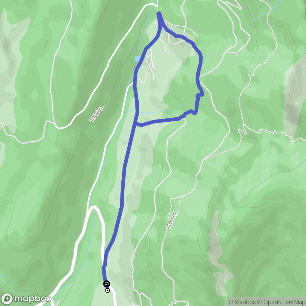 Saint-Pierre-de-Chartreuse : carte du parcours de randonnée - France