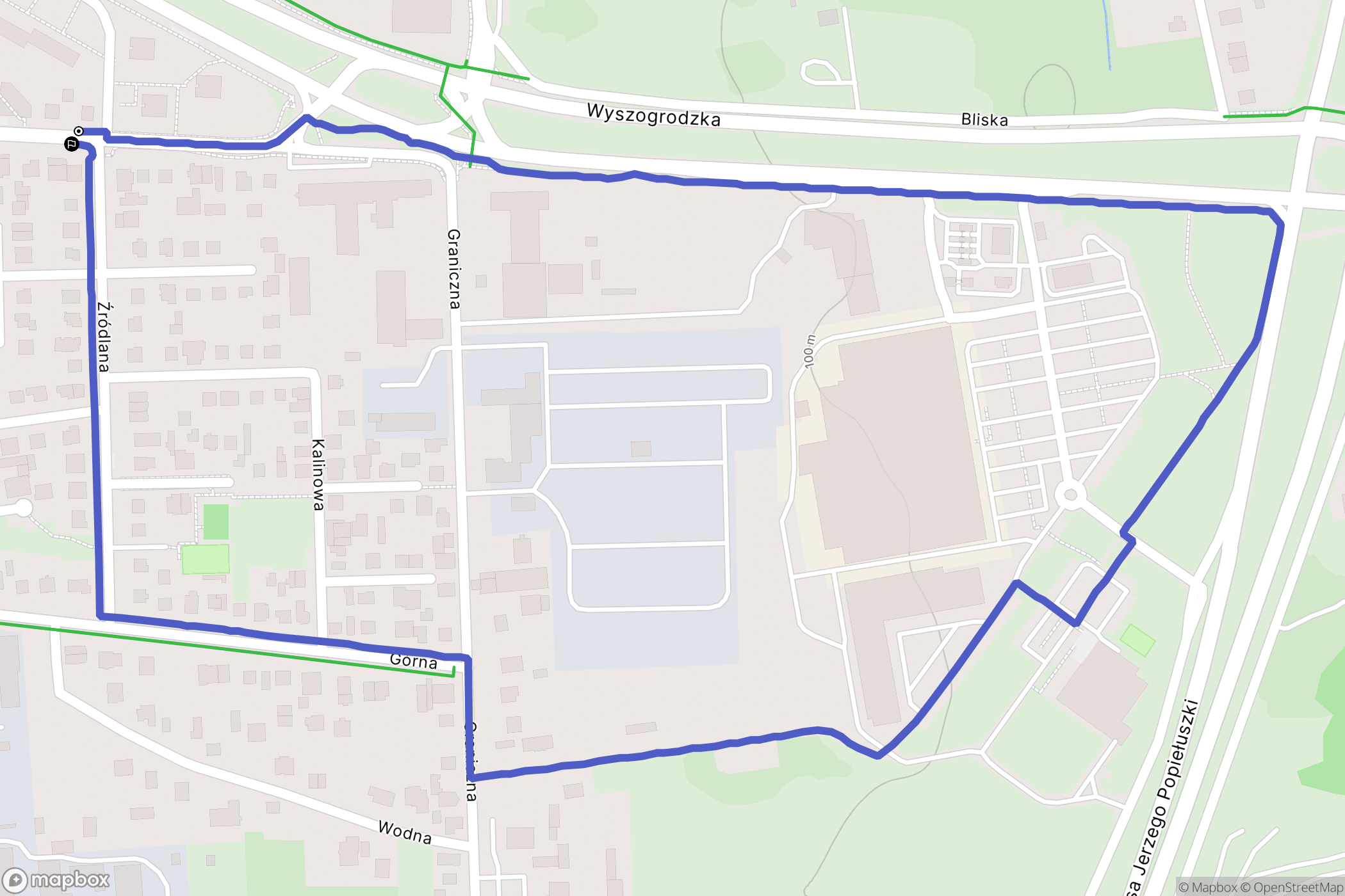Płock: mapa trasy - Poland