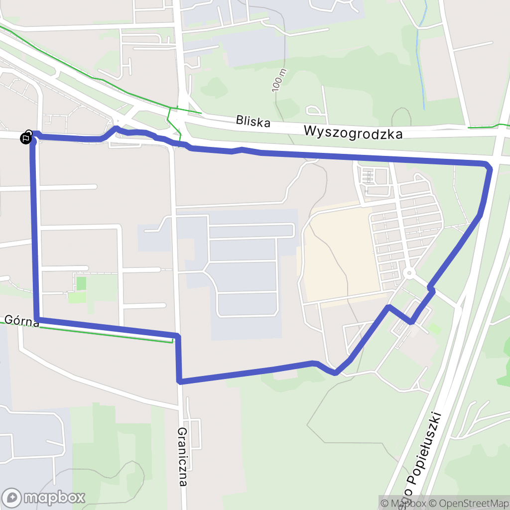 Płock: mapa trasy - Poland