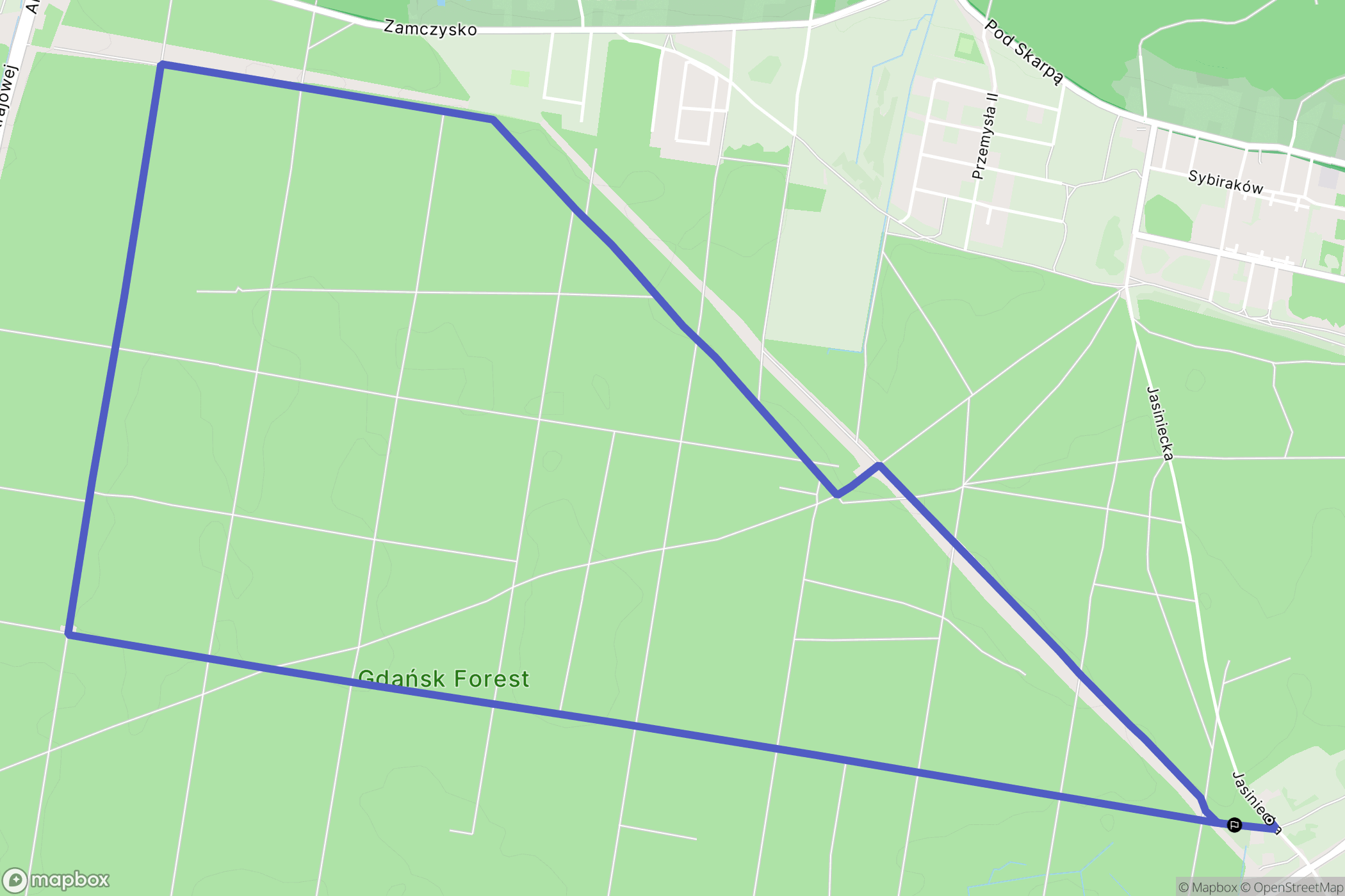 Bydgoszcz: mapa trasy - Poland