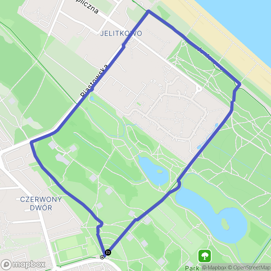 Gdańsk: mapa trasy - Poland