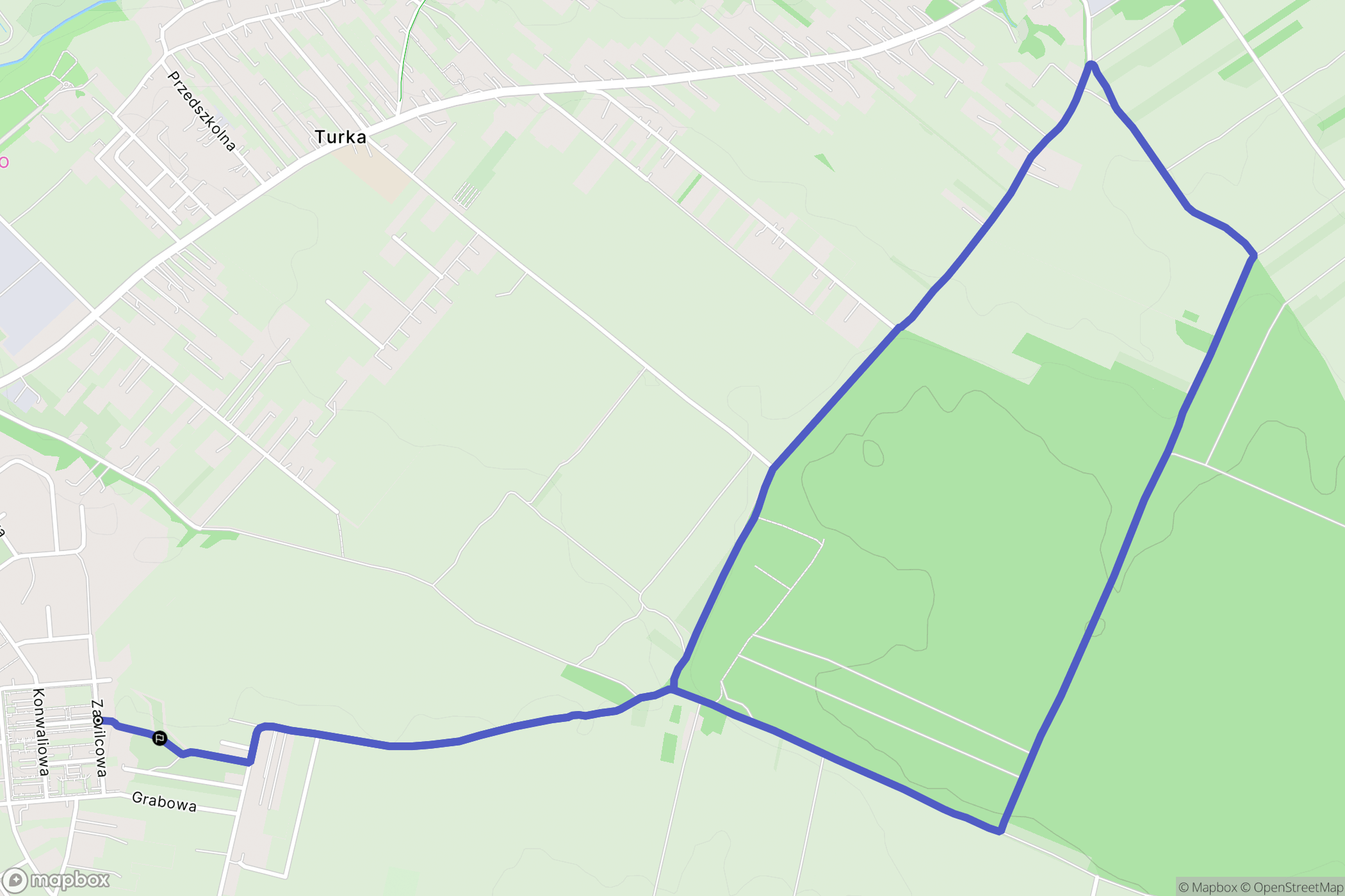 Turka: mapa trasy - Poland
