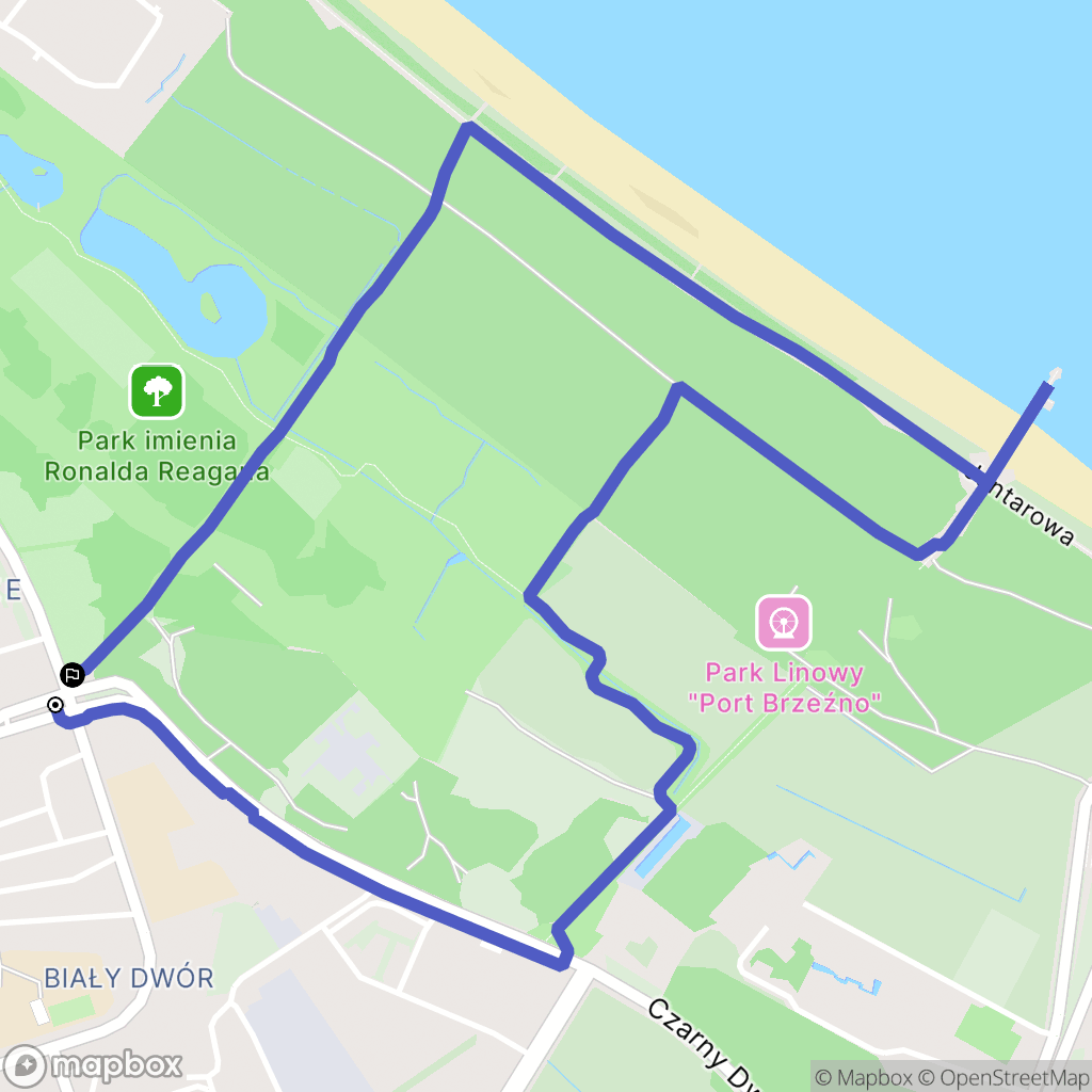 Gdańsk: mapa trasy - Poland