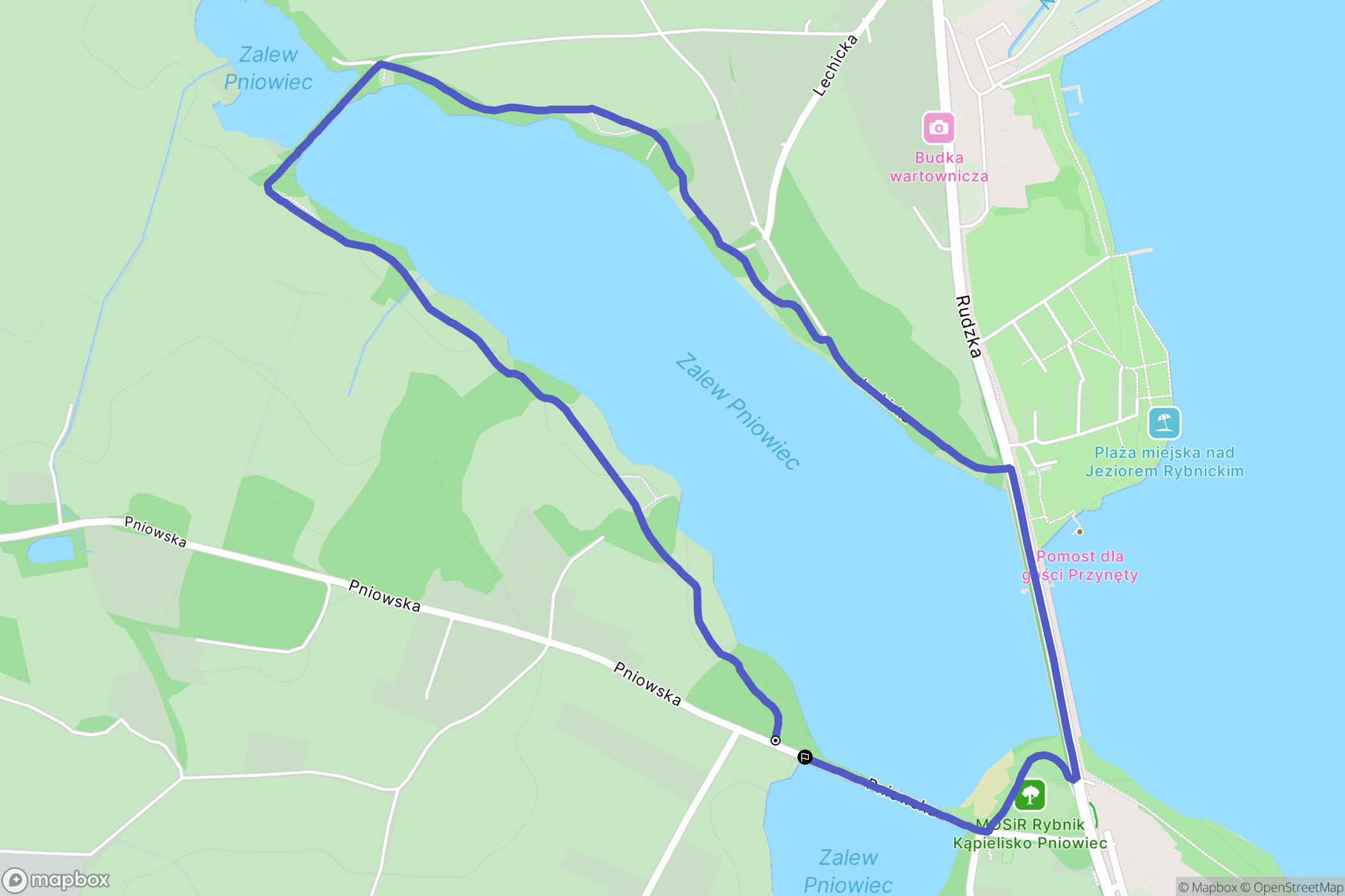 Rybnik: mapa trasy - Poland