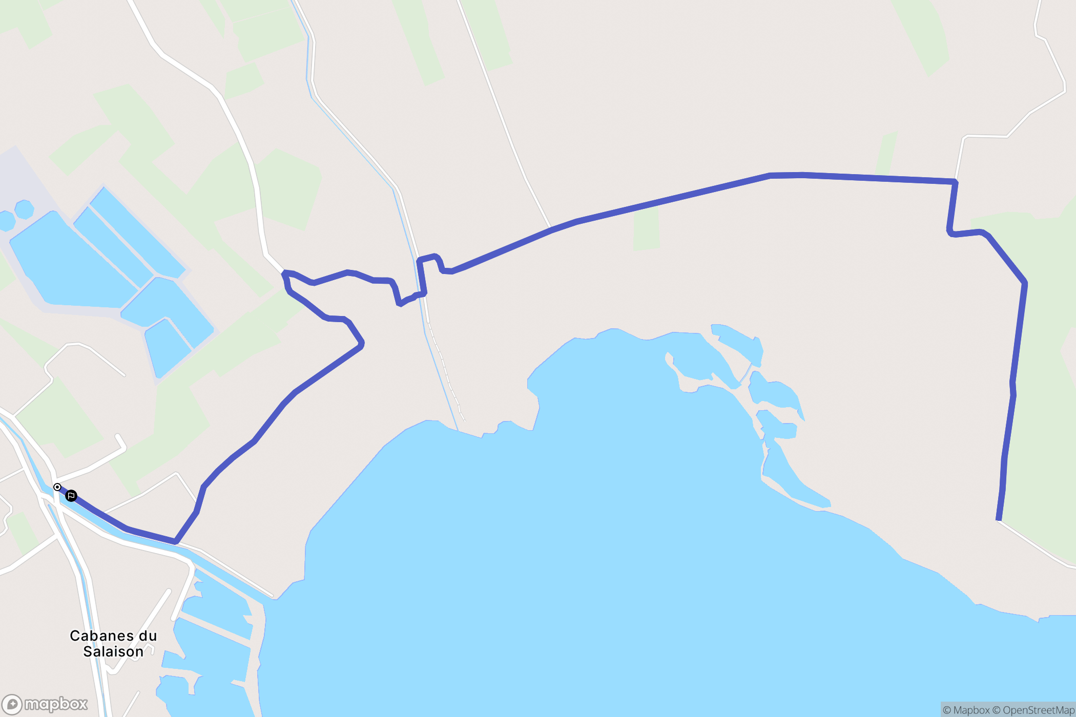 Mauguio : carte du parcours de randonnée - France