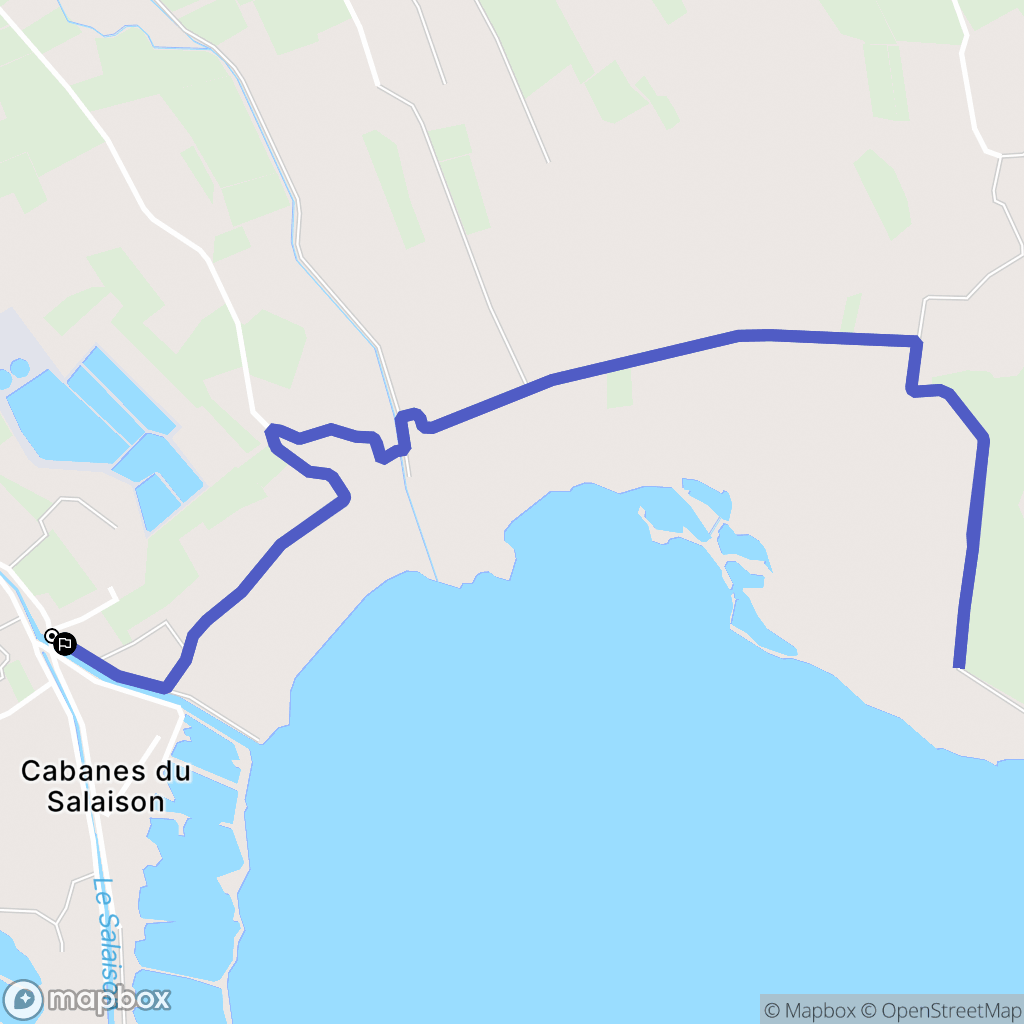 Mauguio : carte du parcours de randonnée - France