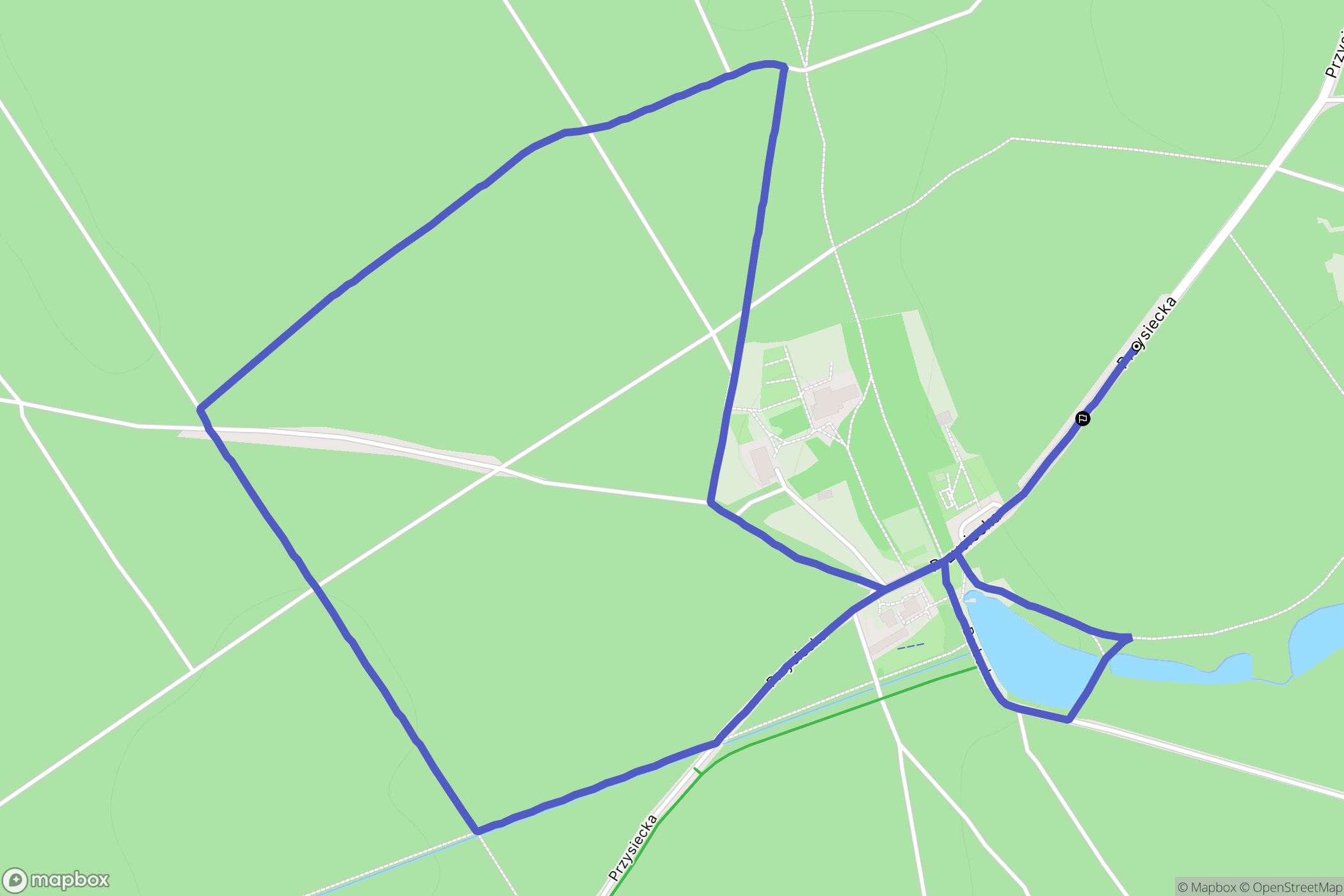 Toruń: mapa trasy - Poland