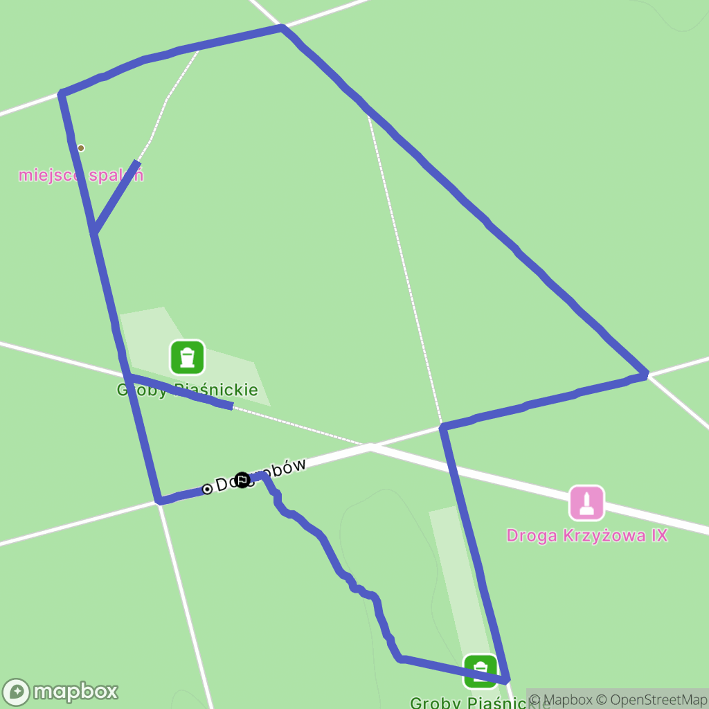 Wielka Piaśnica: mapa trasy - Poland