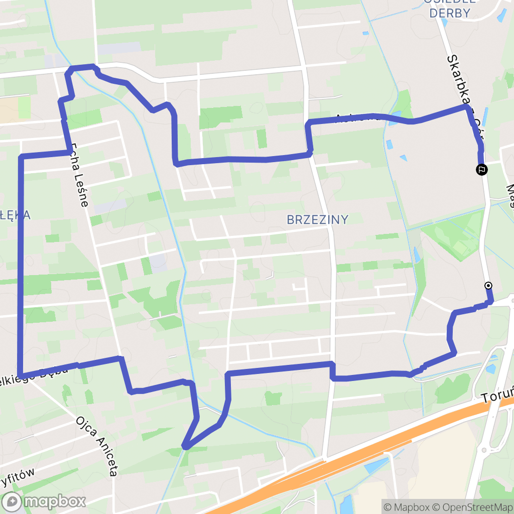 Warszawa: mapa trasy - Poland