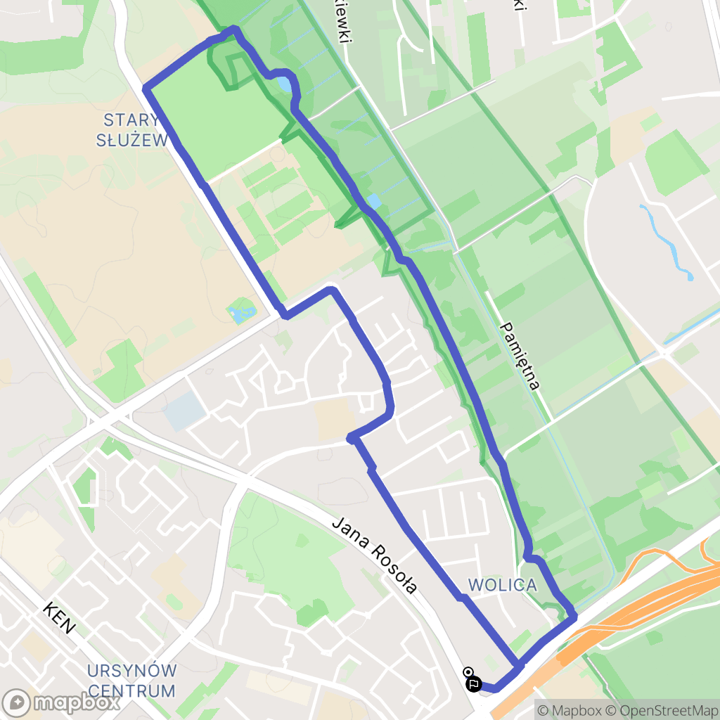Warszawa: mapa trasy - Poland