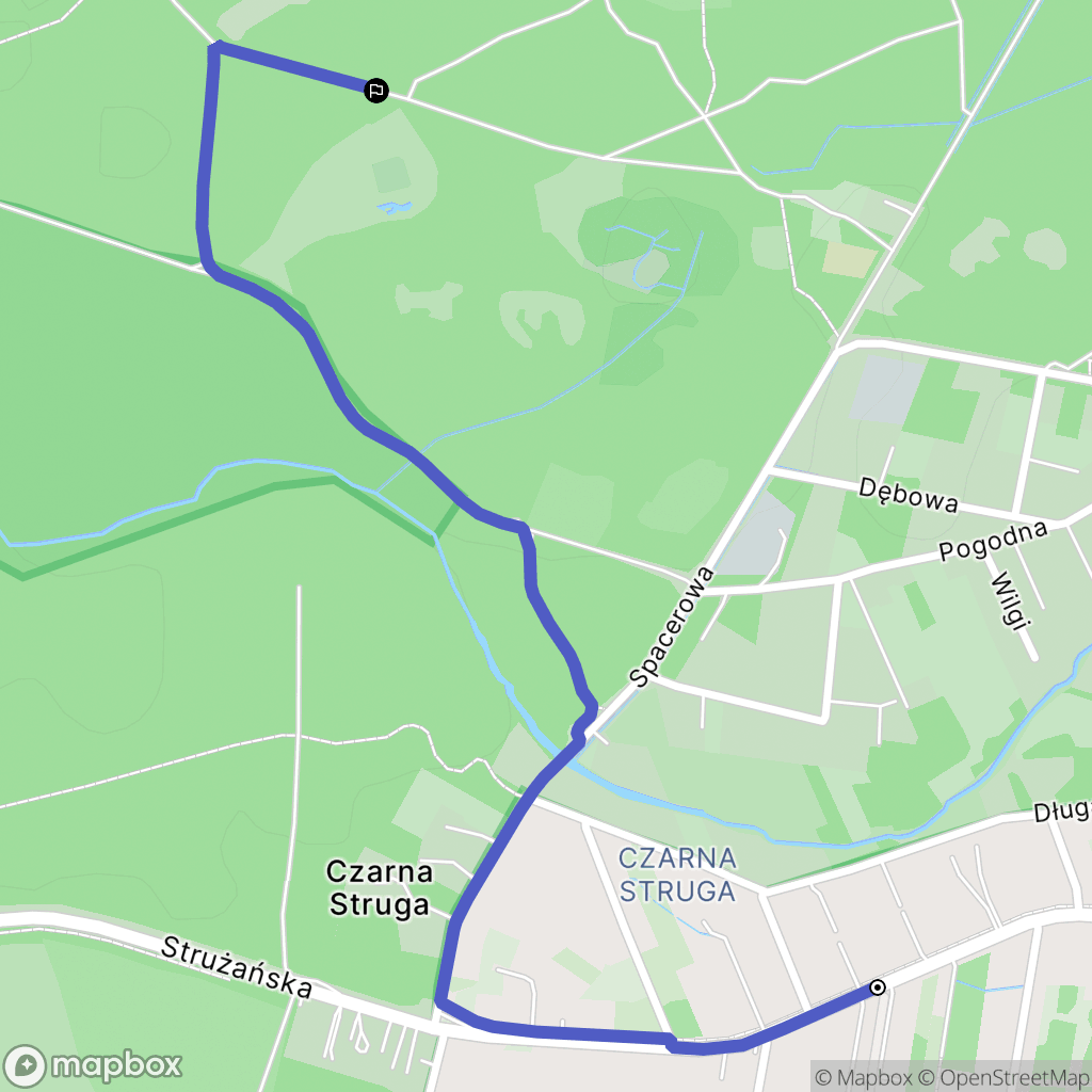 Marki: mapa trasy - Poland