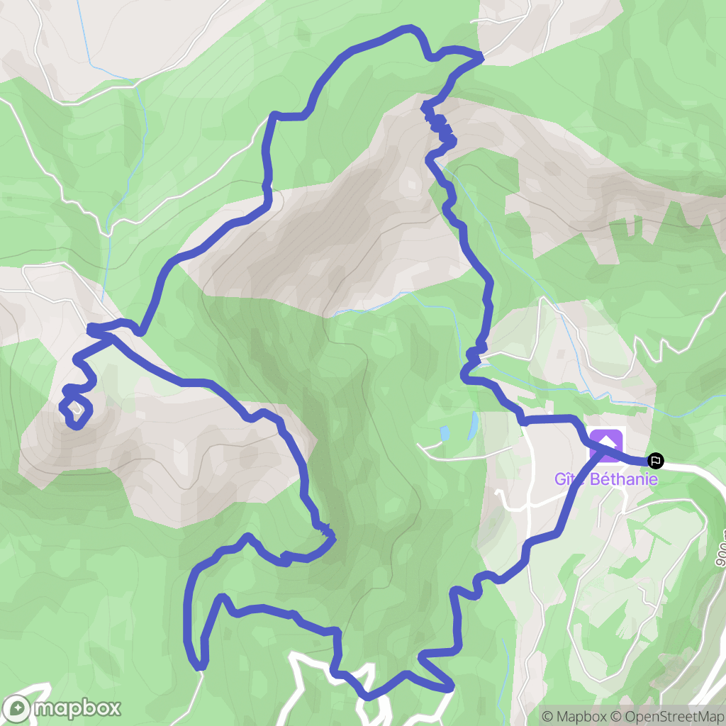 Saint-Étienne-le-Laus : carte du parcours de randonnée - France