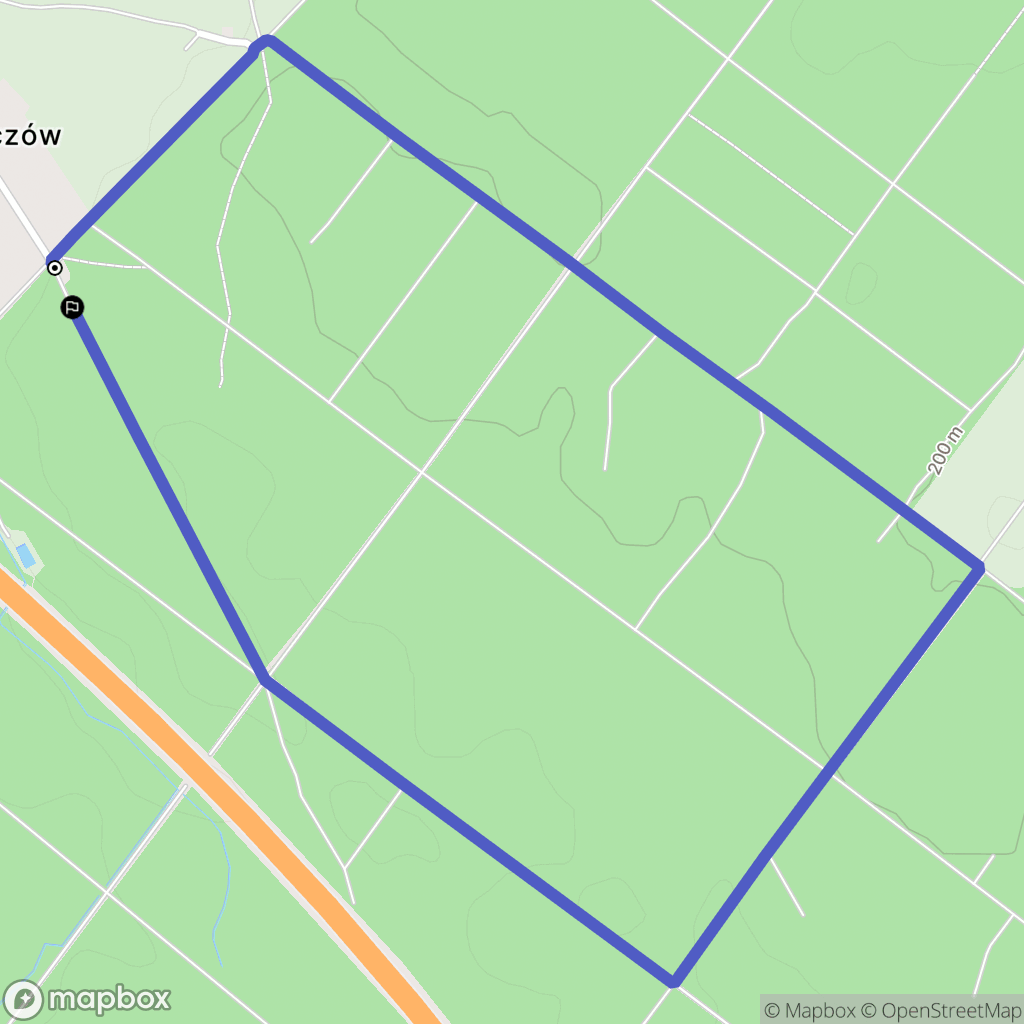 Prószków: mapa trasy - Poland