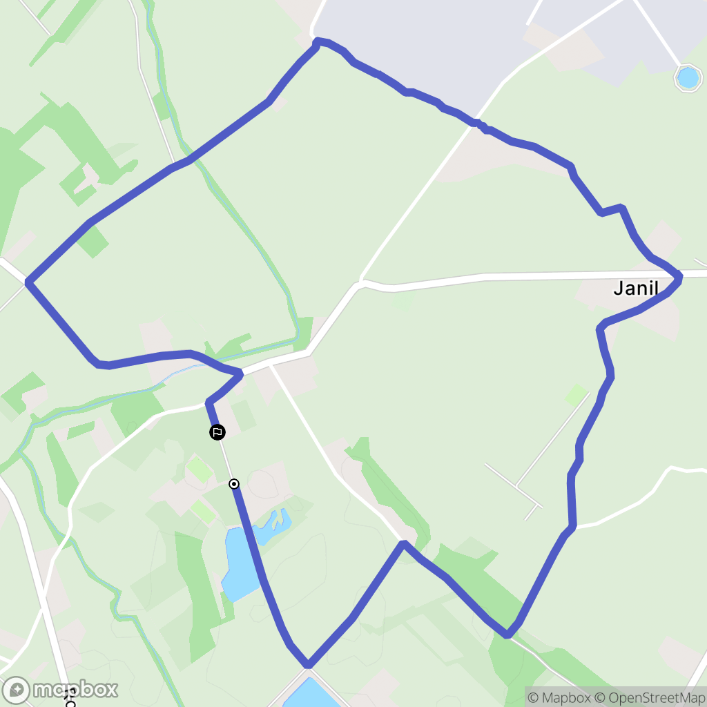 Bessières : carte du parcours de randonnée - France