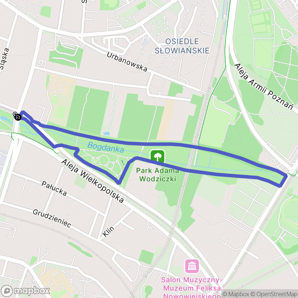 Poznań: mapa trasy - Poland