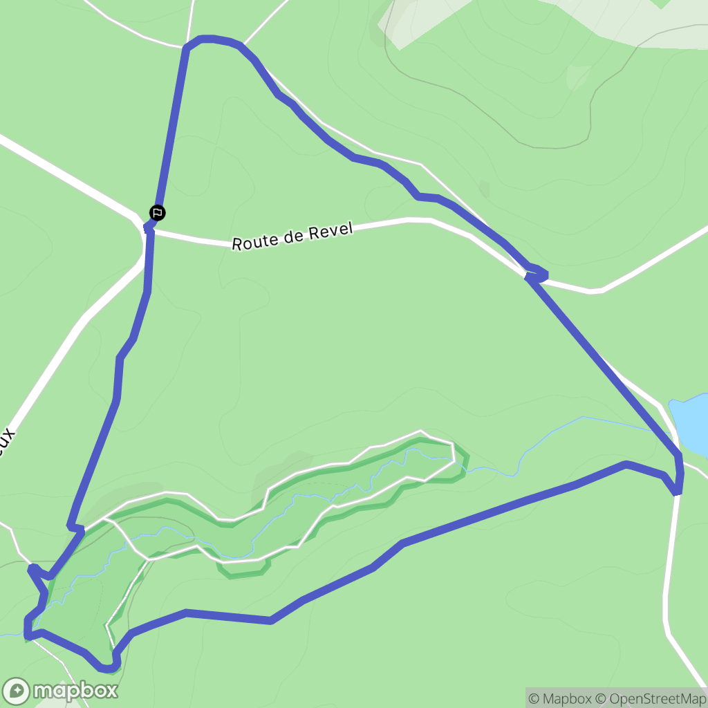 Saint-Pierre-de-Bressieux : carte du parcours de randonnée - France