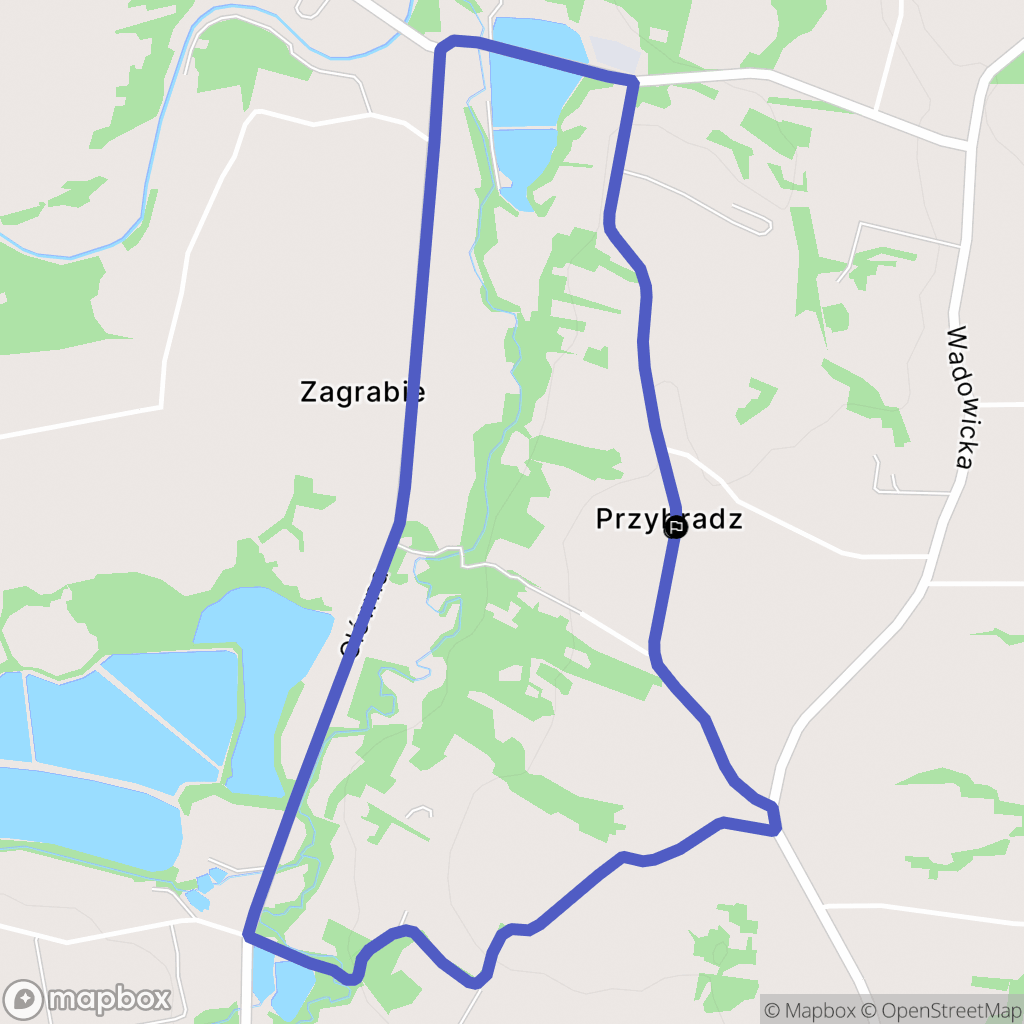 Przybradz: mapa trasy - Poland