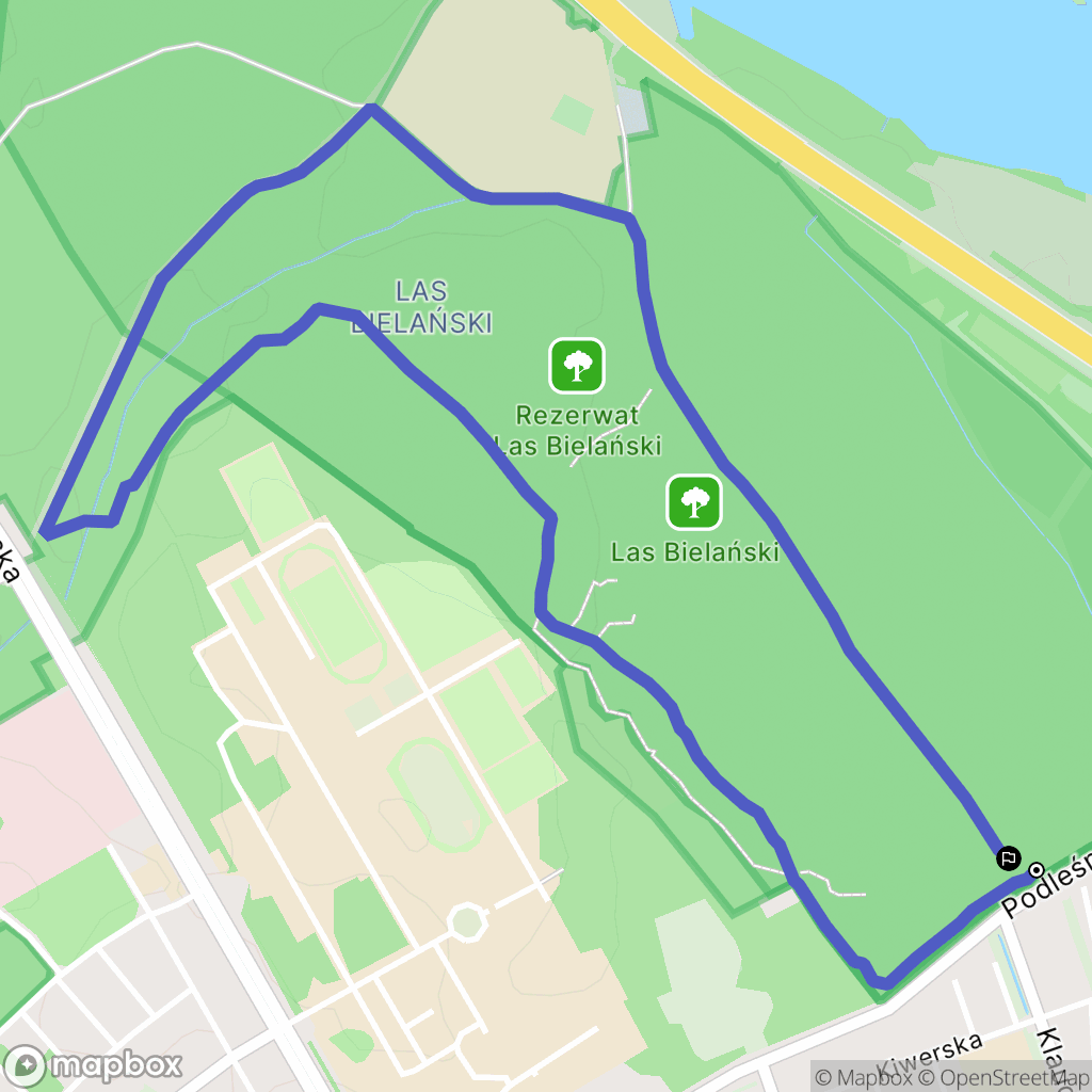 Warszawa: mapa trasy - Poland