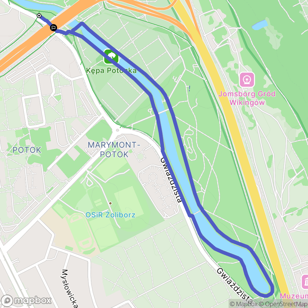 Warszawa: mapa trasy - Poland