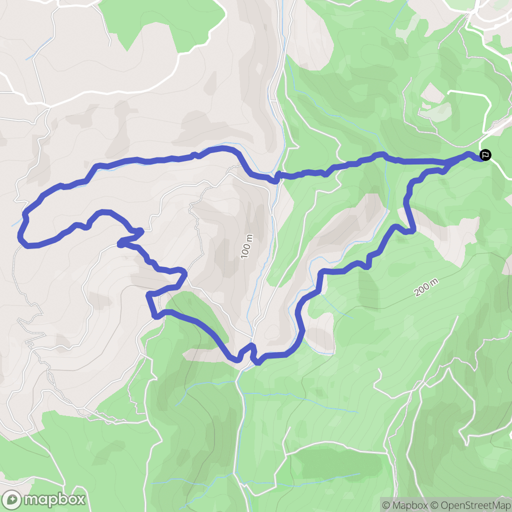 Roquebrune-sur-Argens : carte du parcours de randonnée - France