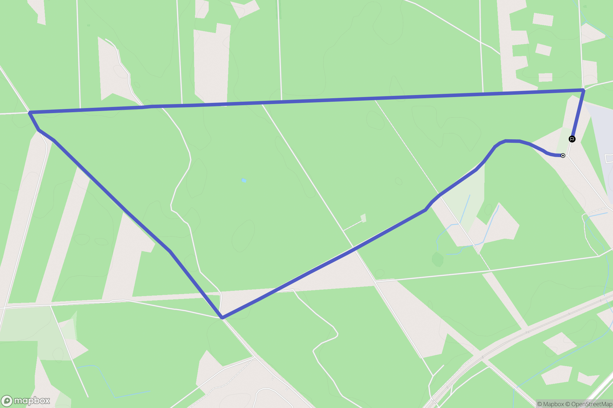 Libiąż: mapa trasy - Poland