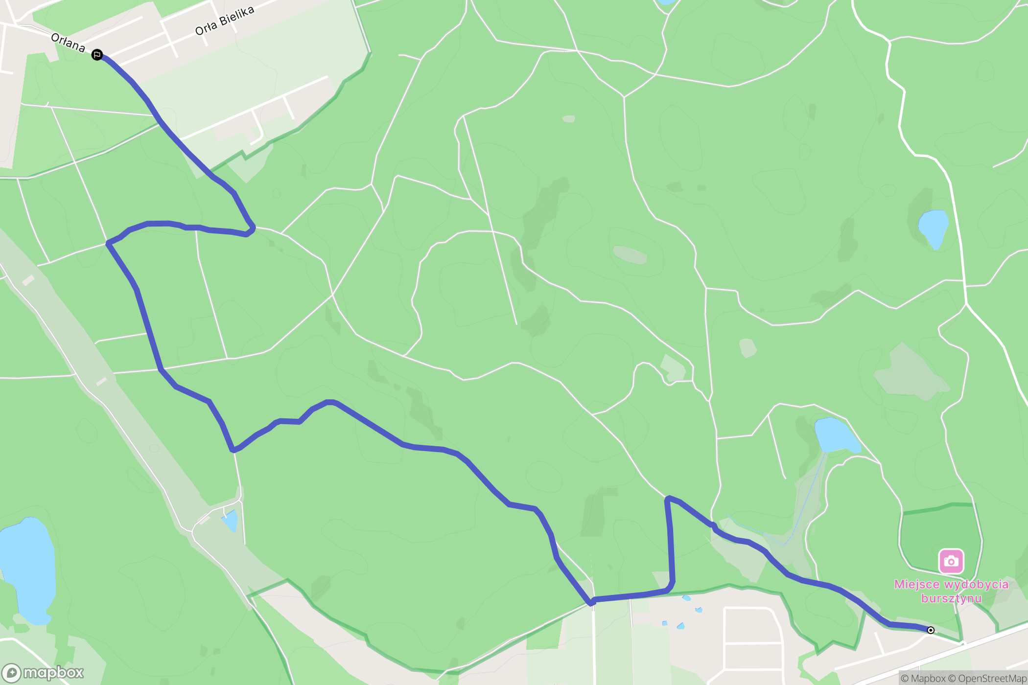 Lublewo Gdańskie: mapa trasy - Poland
