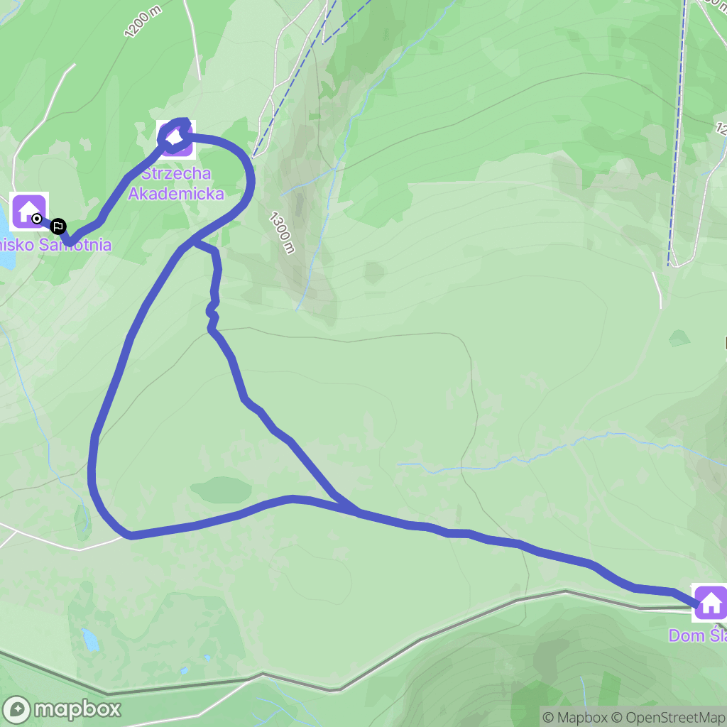 Karpacz: mapa trasy - Poland